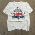 size large - Vintage ' 1998 Minnesota Twins Champions ' tee