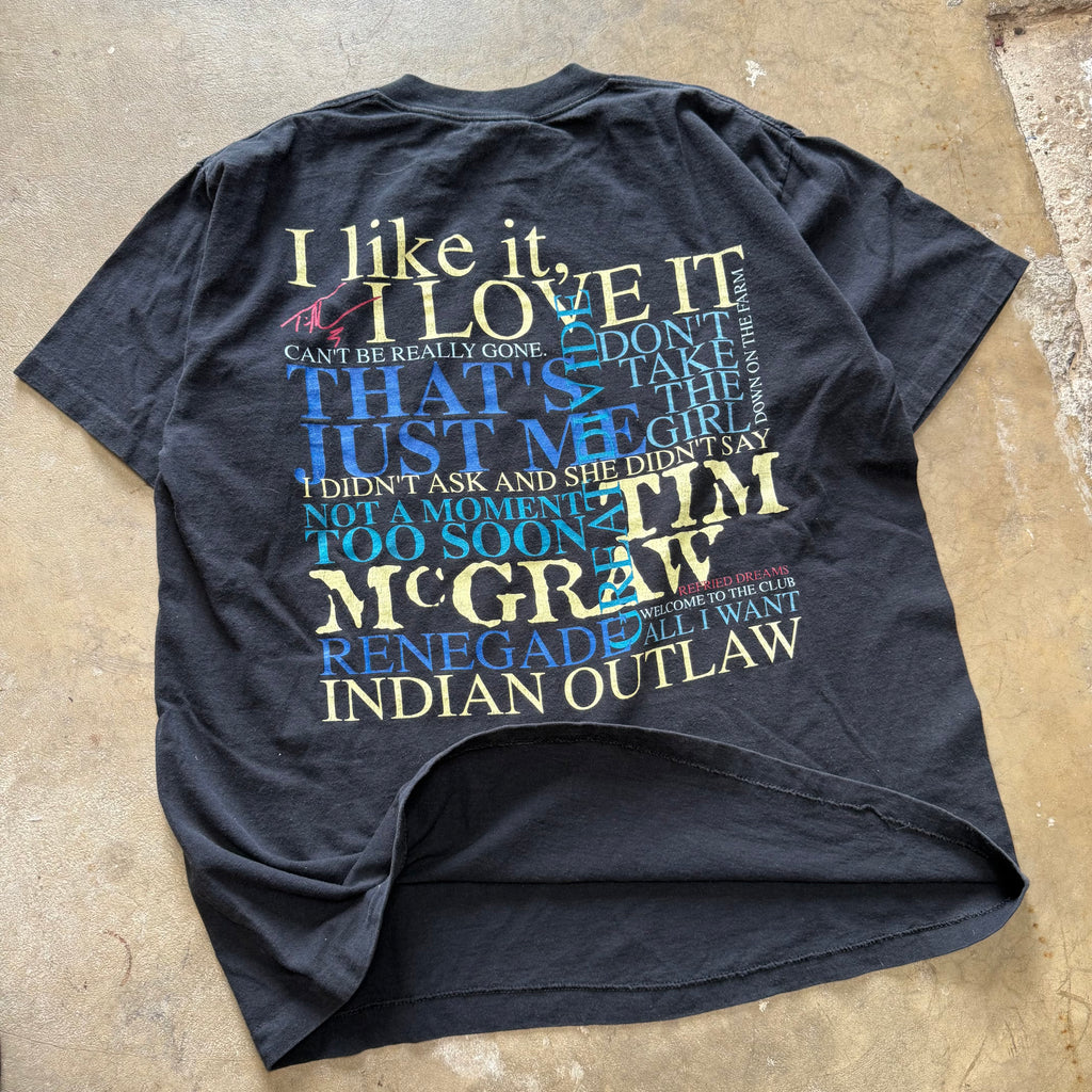 size xl - vintage ' tim mcgraw country band ' tee