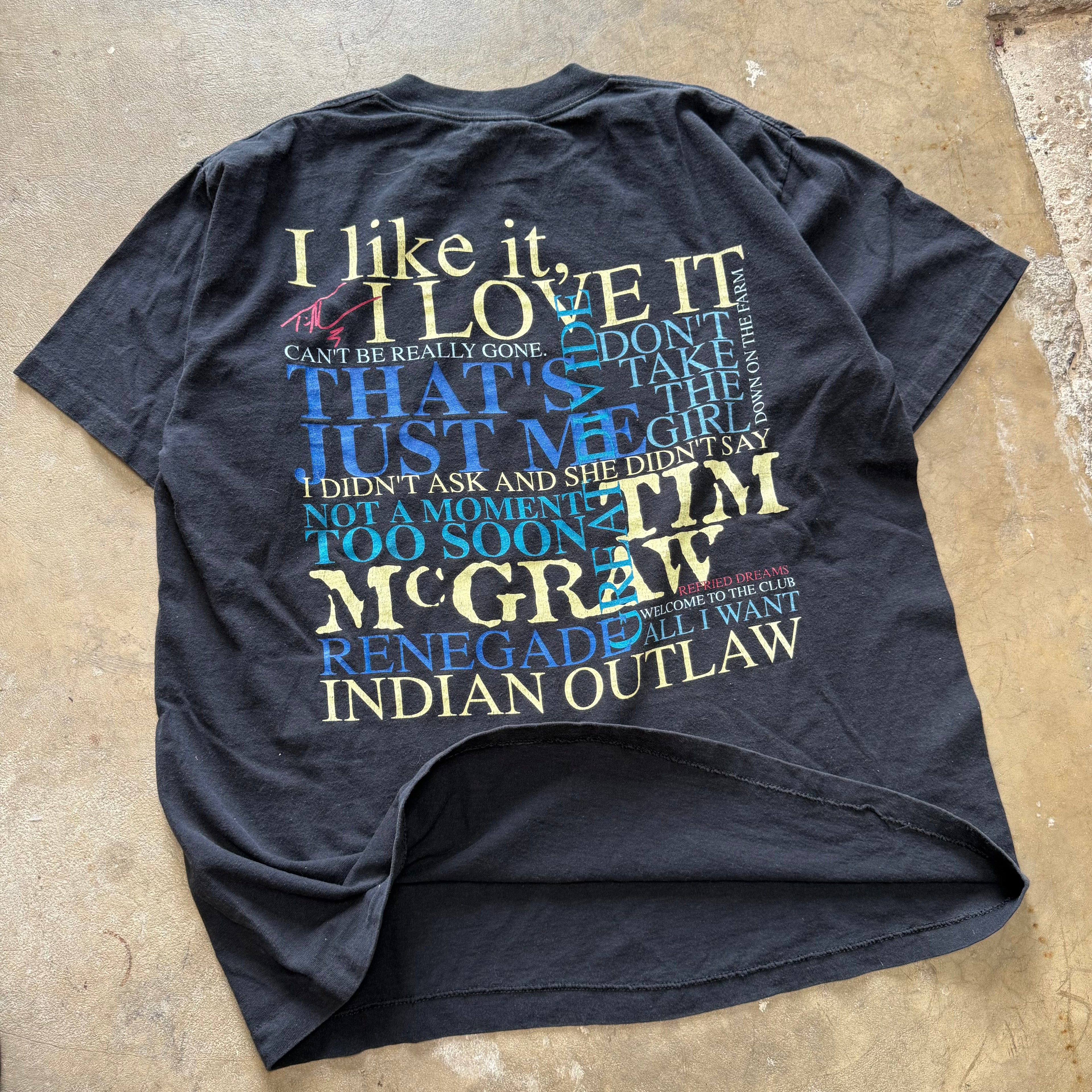 size xl - vintage ' tim mcgraw country band ' tee