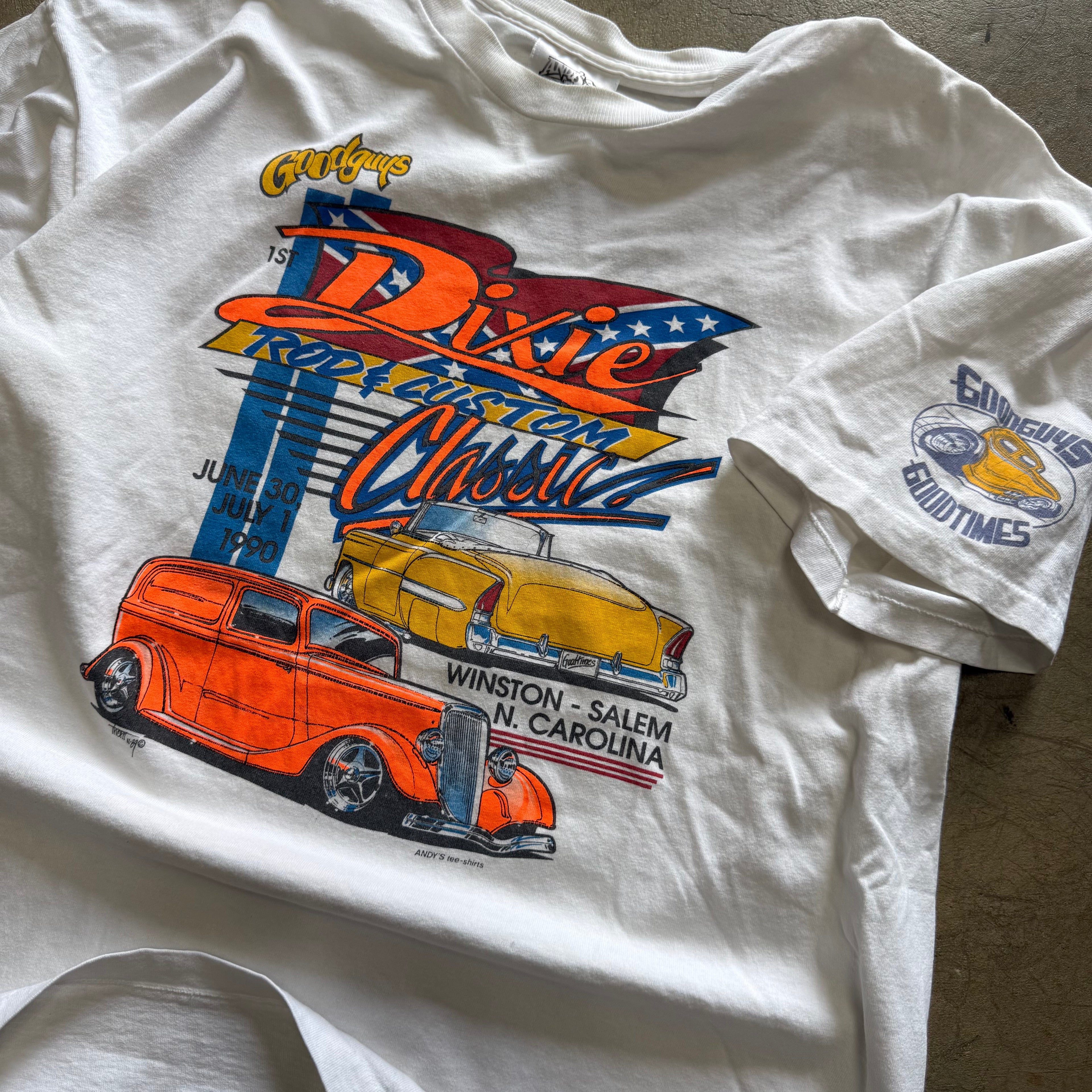 size xl vintage ' dixie racing  ' tee
