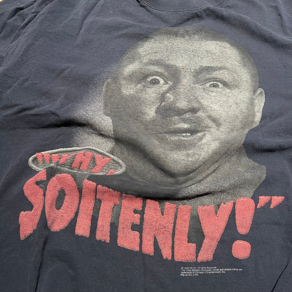 size xl - Vintage  ' 1998 Three stooges why soitenly! ' tee
