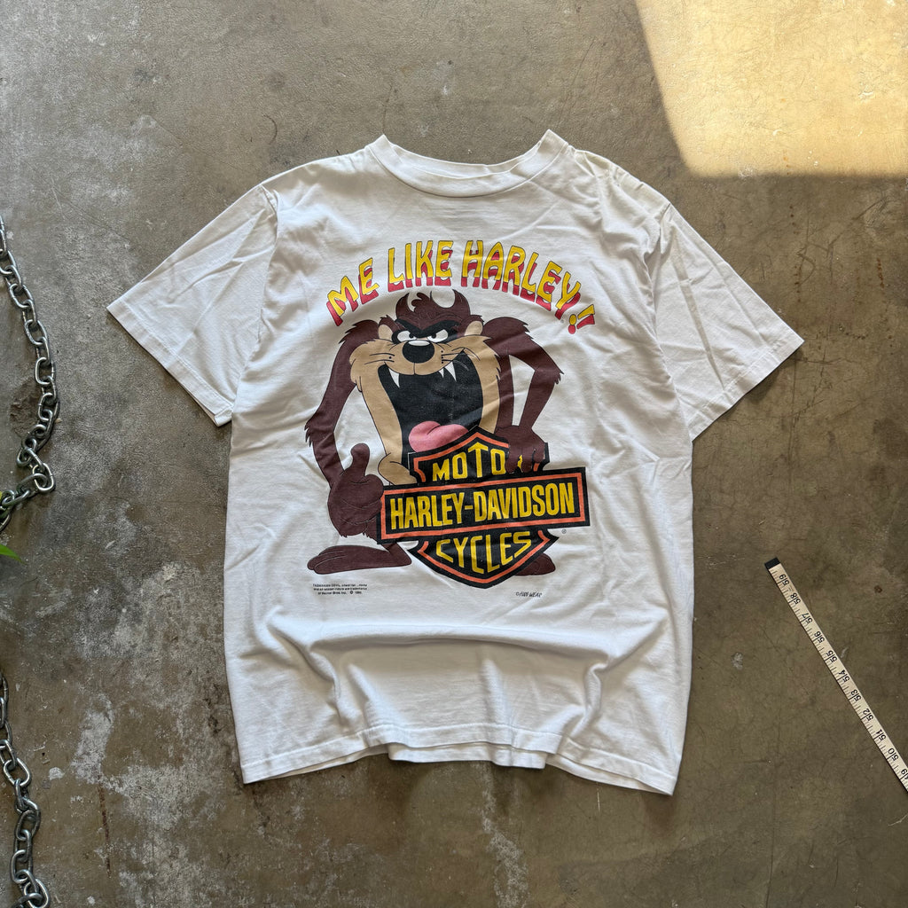 size XL - Vintage ' 1992 Tazz Harley Davidson Me Like Harley ' tee
