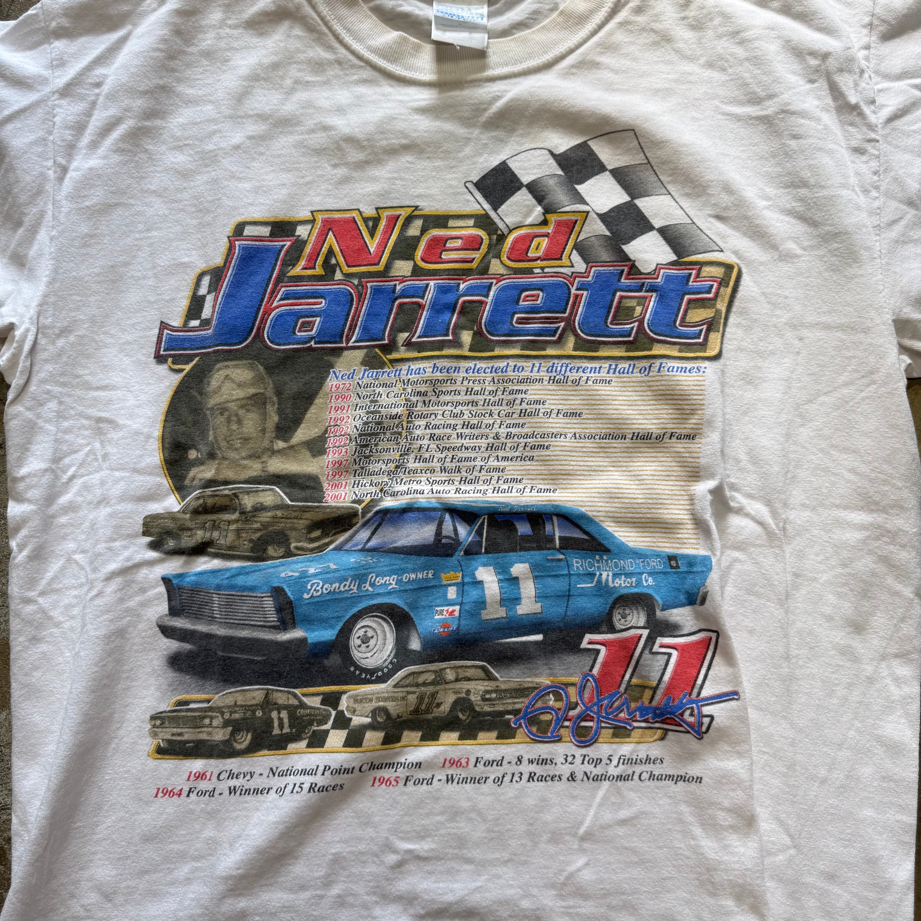 Size Large - Vintage ' Nascar Ned Jarrett Racing ' Tee