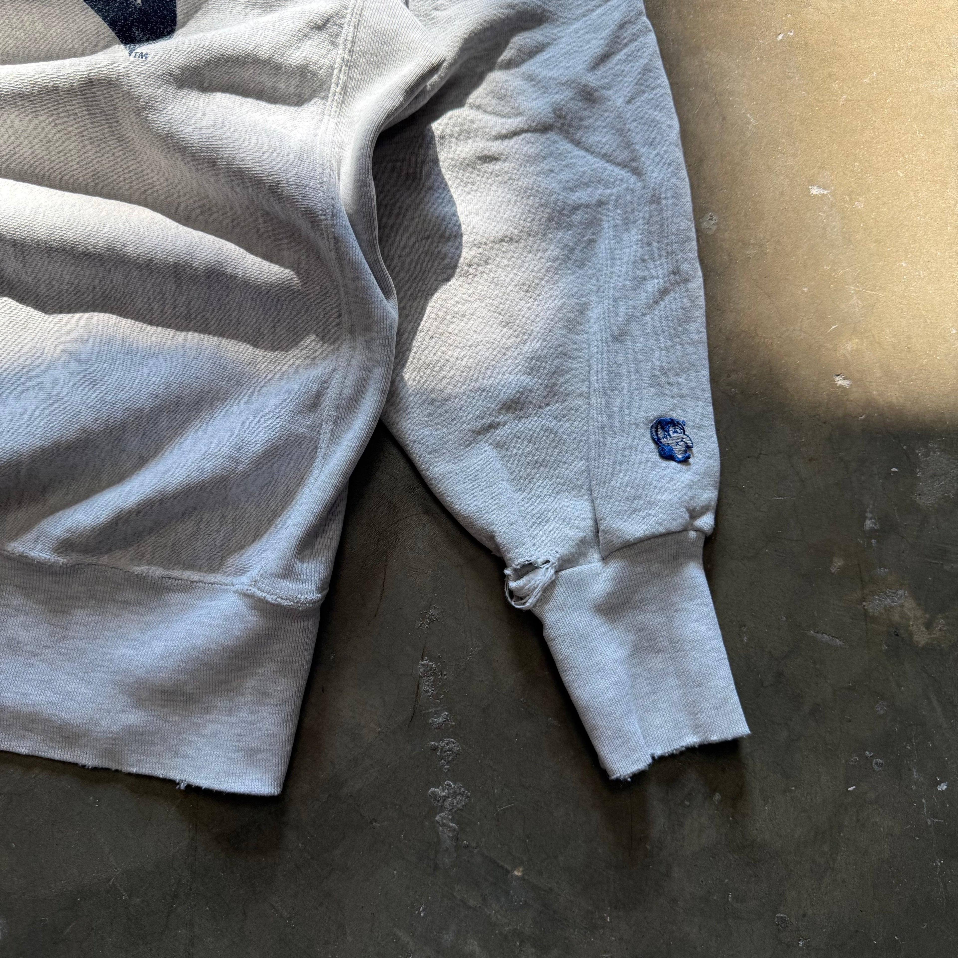 size xxl - Vintage Duke College Spellout Reverse Weave Crewneck