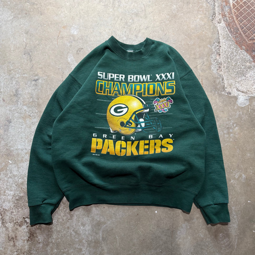 size XL - Vintage ' 1997 Green Bay Packers XXXI Super Bowl ' Crewneck