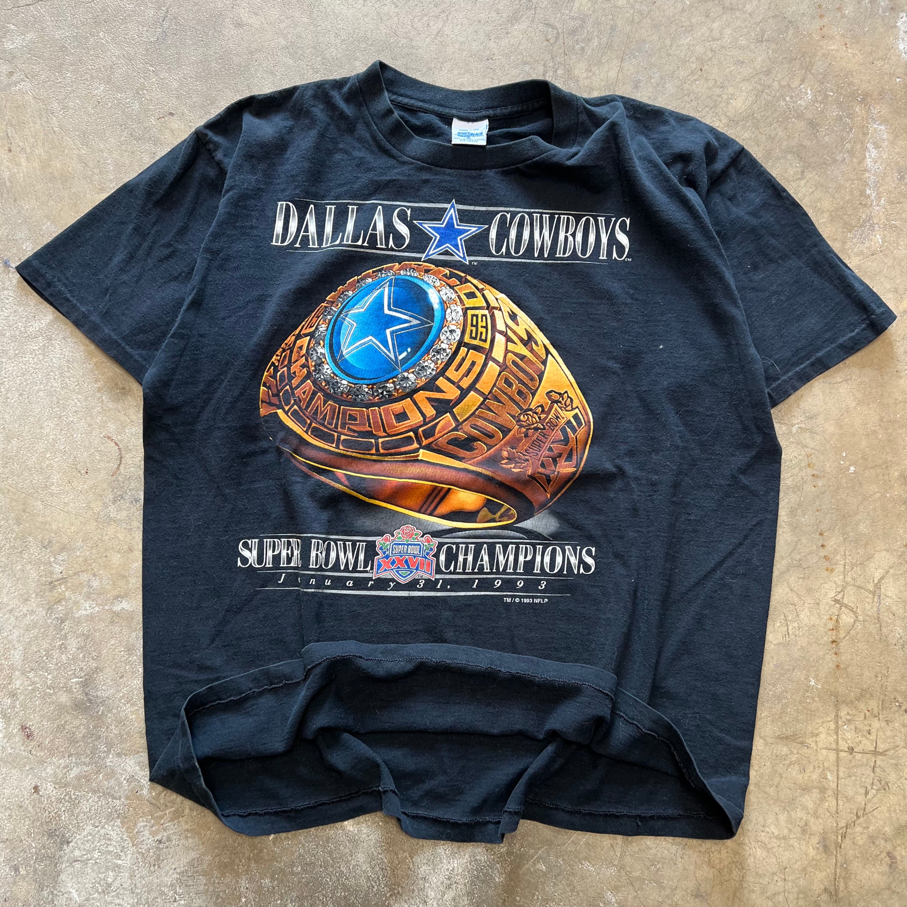 size xl - Vintage ' 1993 Dallas Cowboys SuperBowl Champions ' tee