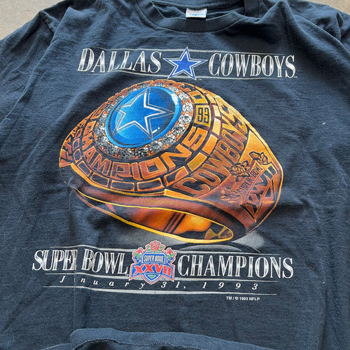 size xl - Vintage ' 1993 Dallas Cowboys SuperBowl Champions ' tee