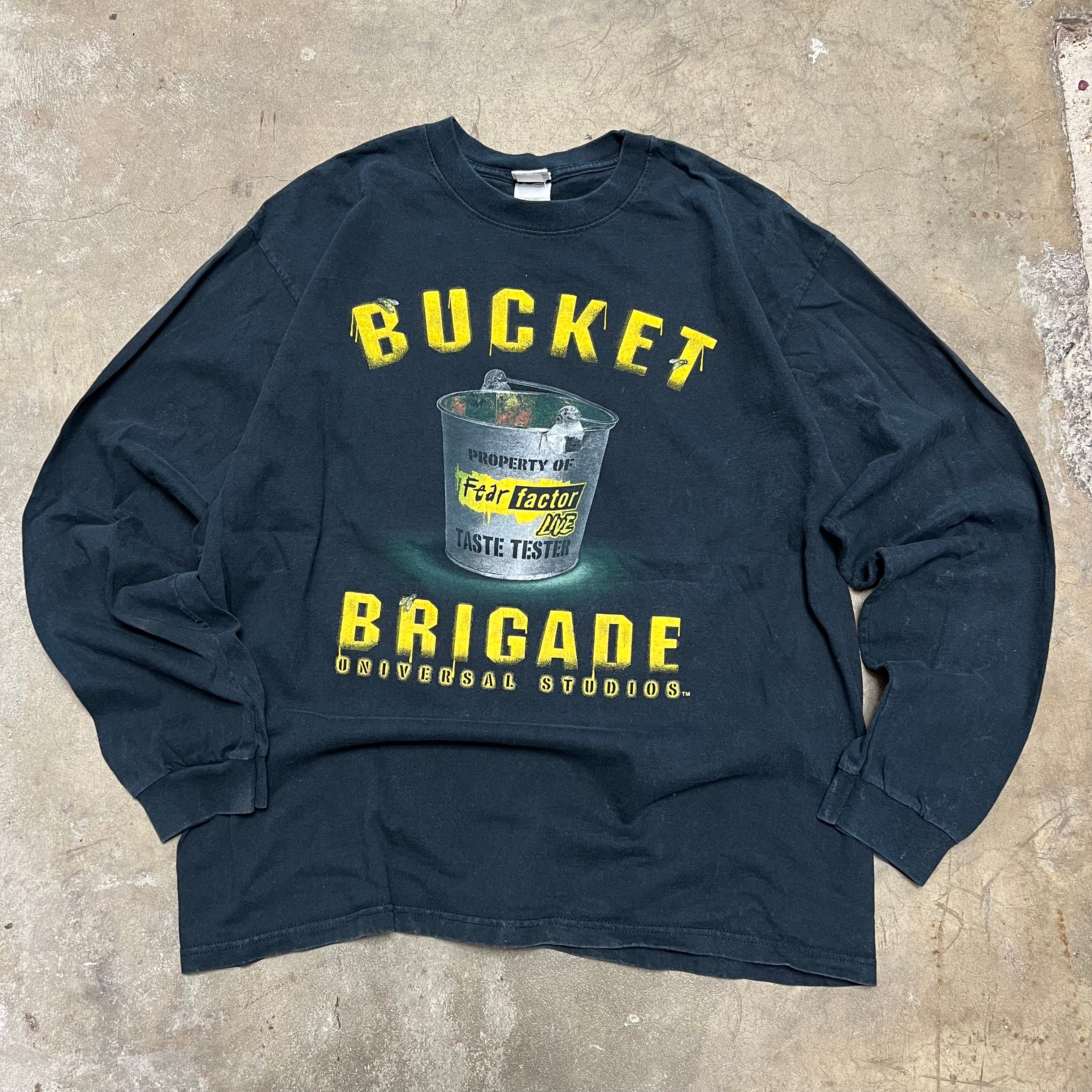 size xl - Vintage ' Fear Factor Bucket Brigade Universal studios long sleeve ' tee