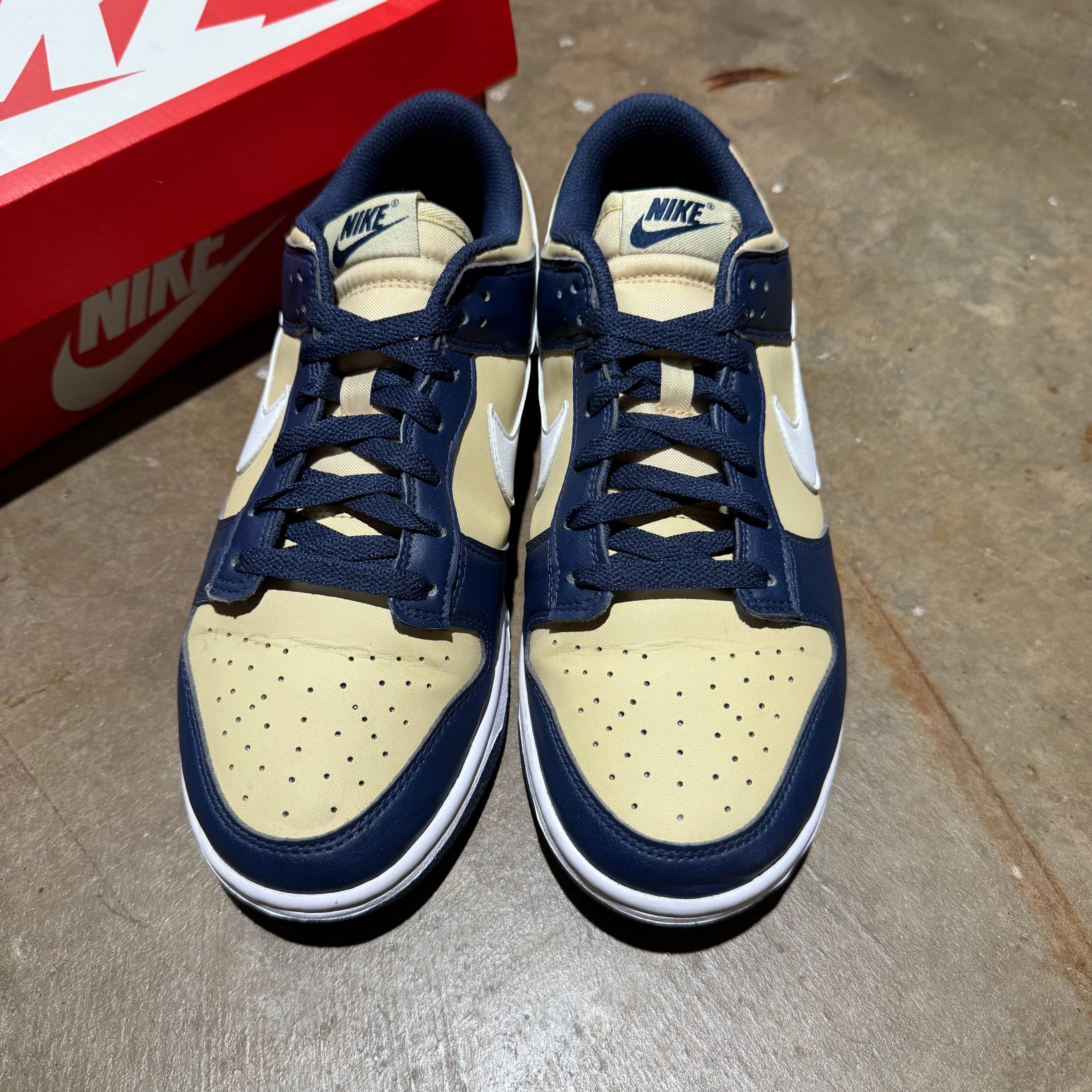 size 8m - Dunk low Next Nature ' Midnight Navy Gold '