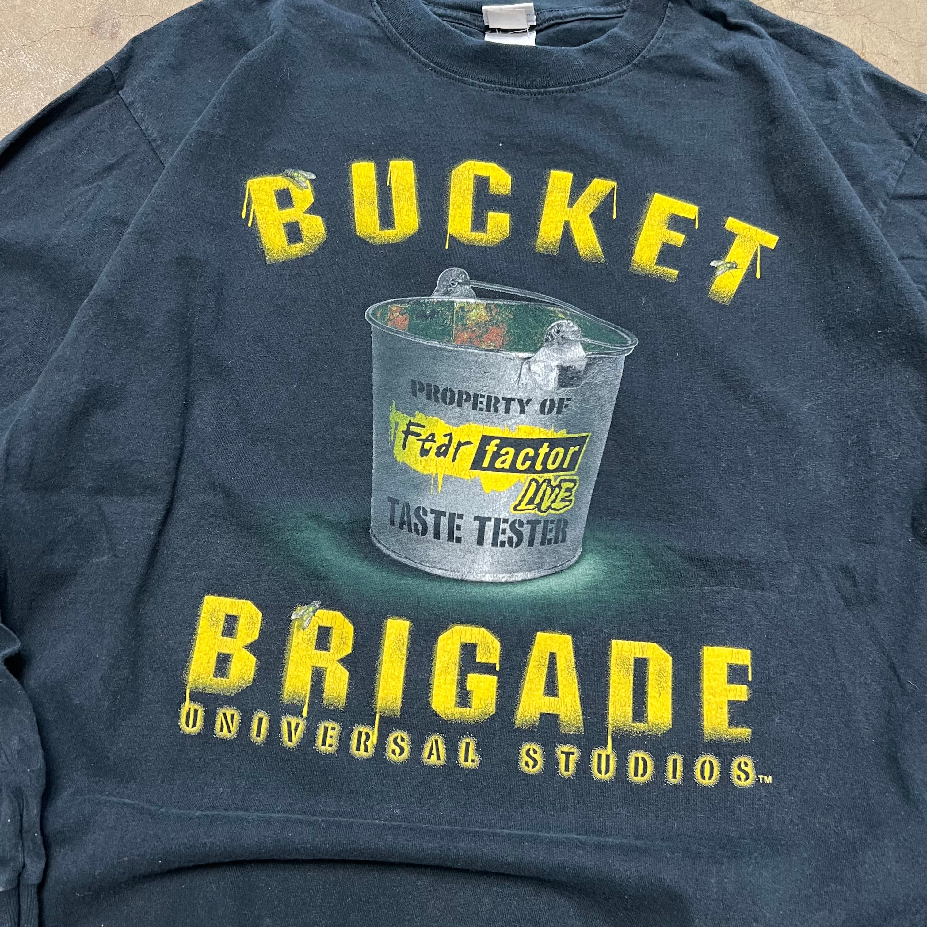 size xl - Vintage ' Fear Factor Bucket Brigade Universal studios long sleeve ' tee