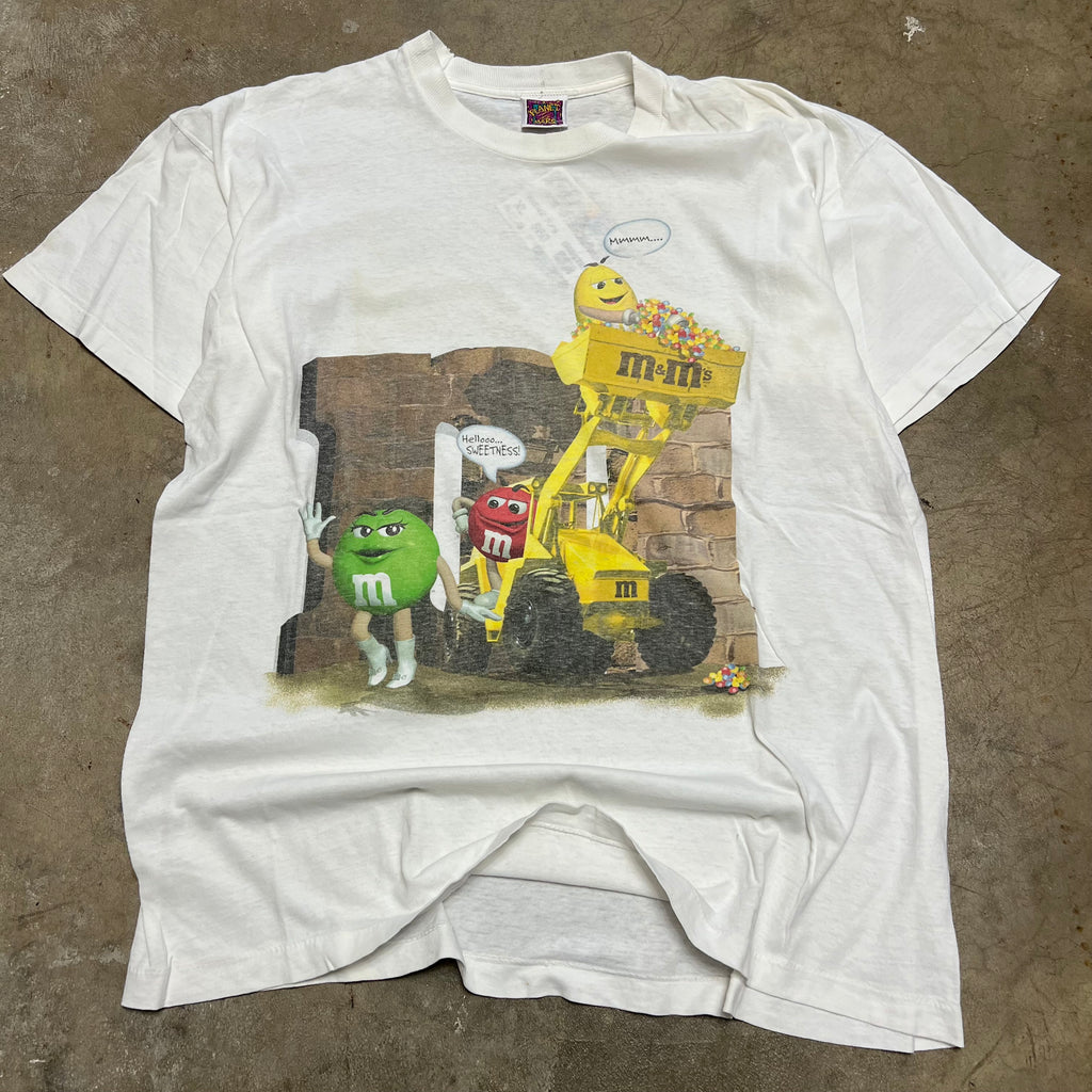 size xl - Vintage ' m&m's Construction 'tee