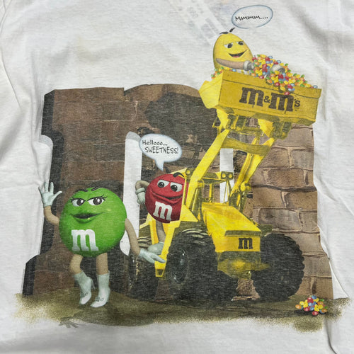 size xl - Vintage ' m&m's Construction 'tee