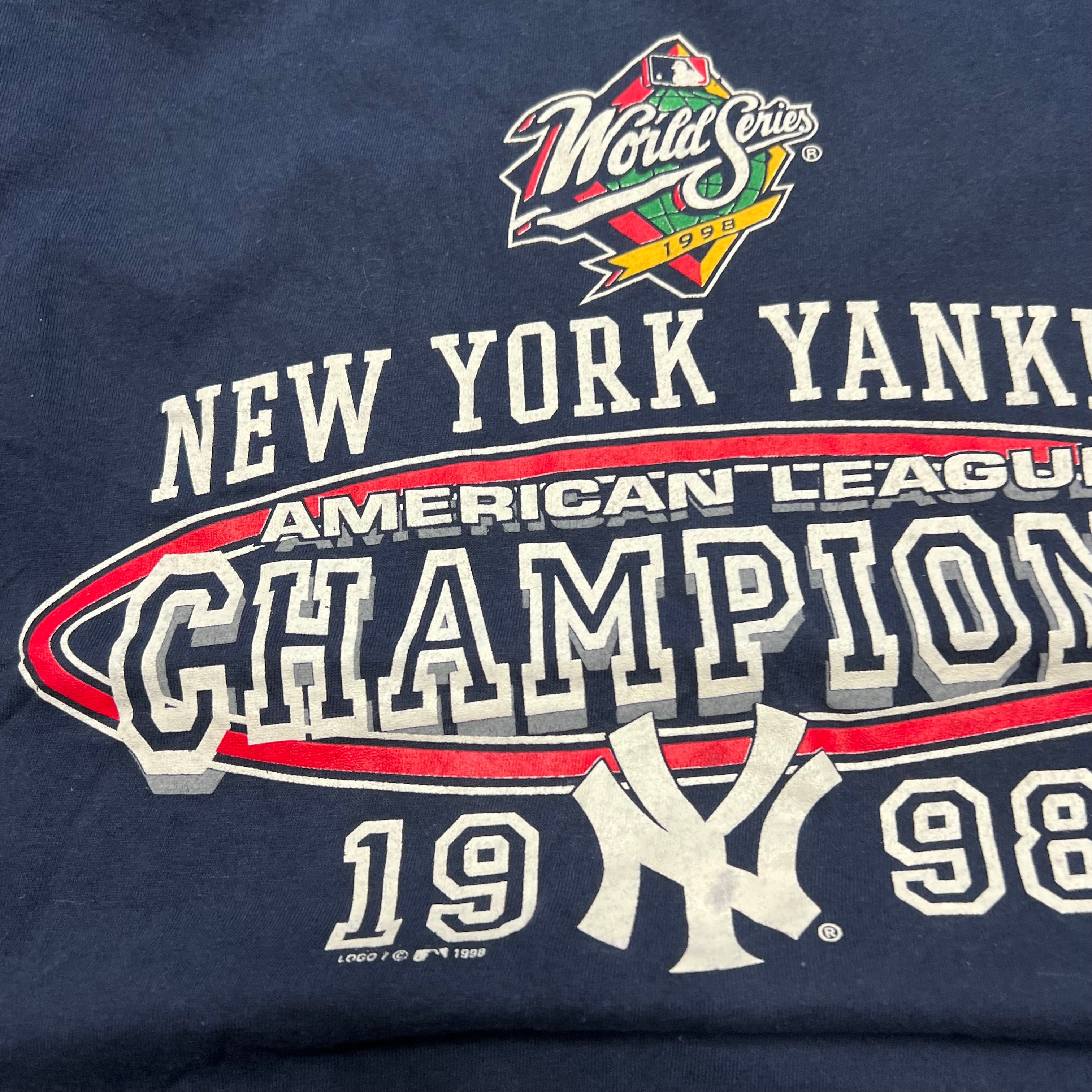 size large - Vintage ' 1998 New York yankees Champions ' tee
