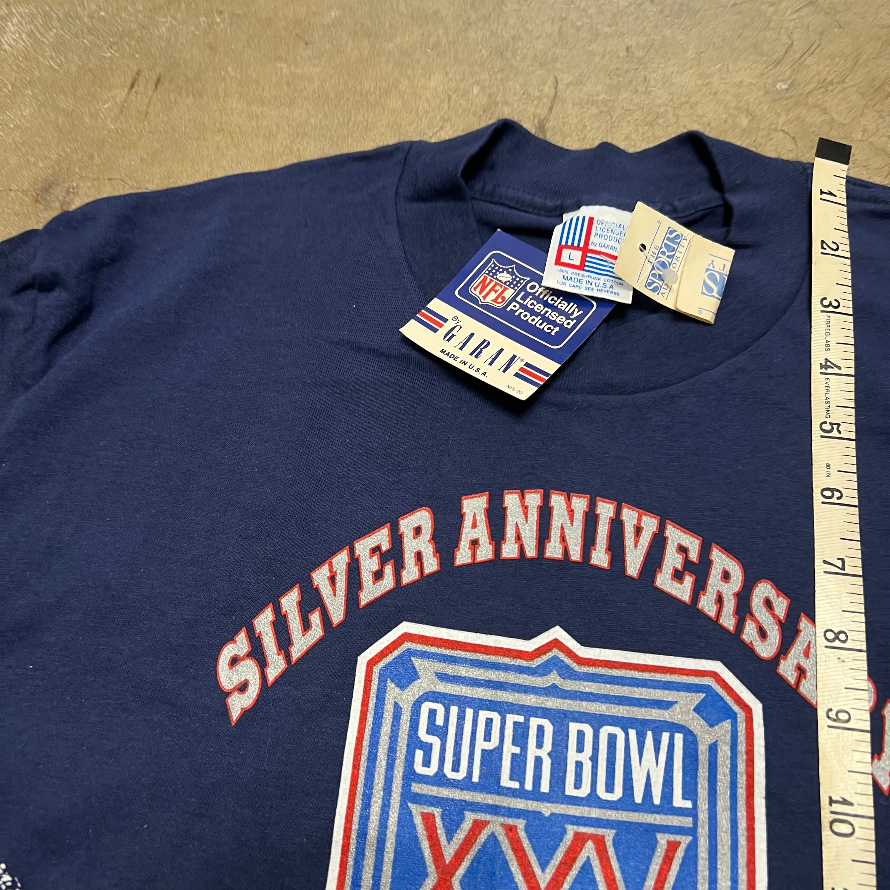 size large - Vintage ' superbowl XXV New York Giants vs Buffalo Bills ' tee NEWOLD!