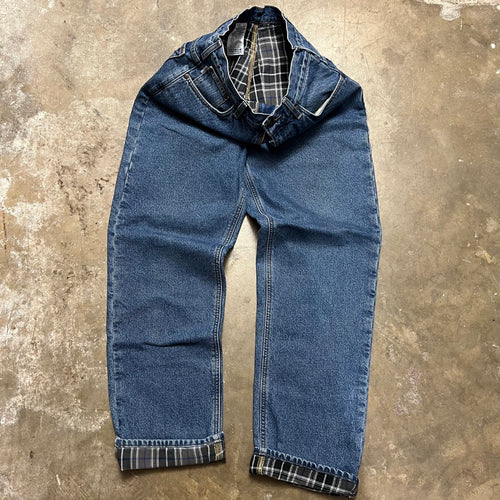 size 34x34 - Vintage Carhartt Fleeced lined Work Jeans