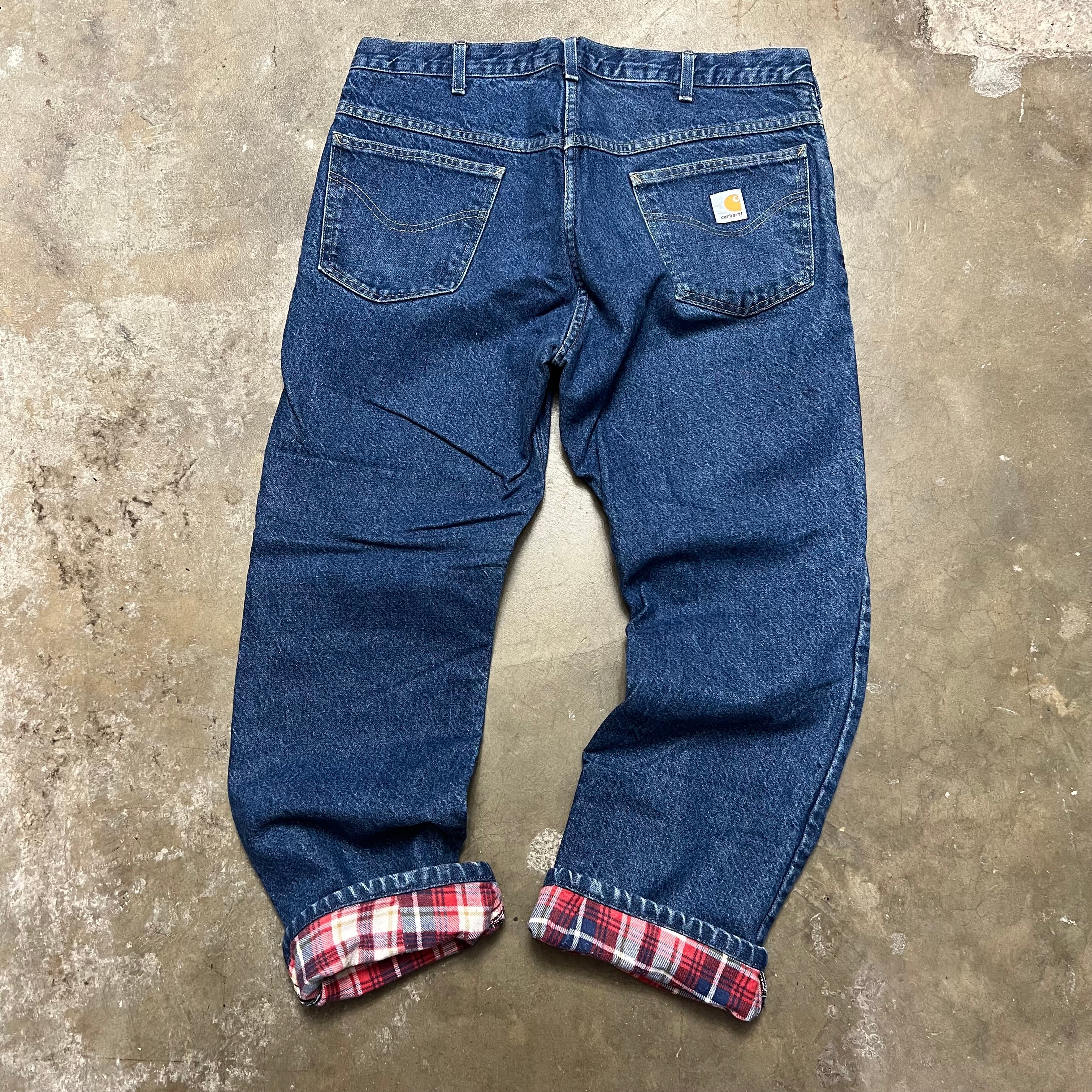 size 36x30 - Vintage Carhartt Fleeced Lined Workwear Pants