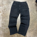 size 35x34 - Vintage Carhartt Black Double Knee Pants