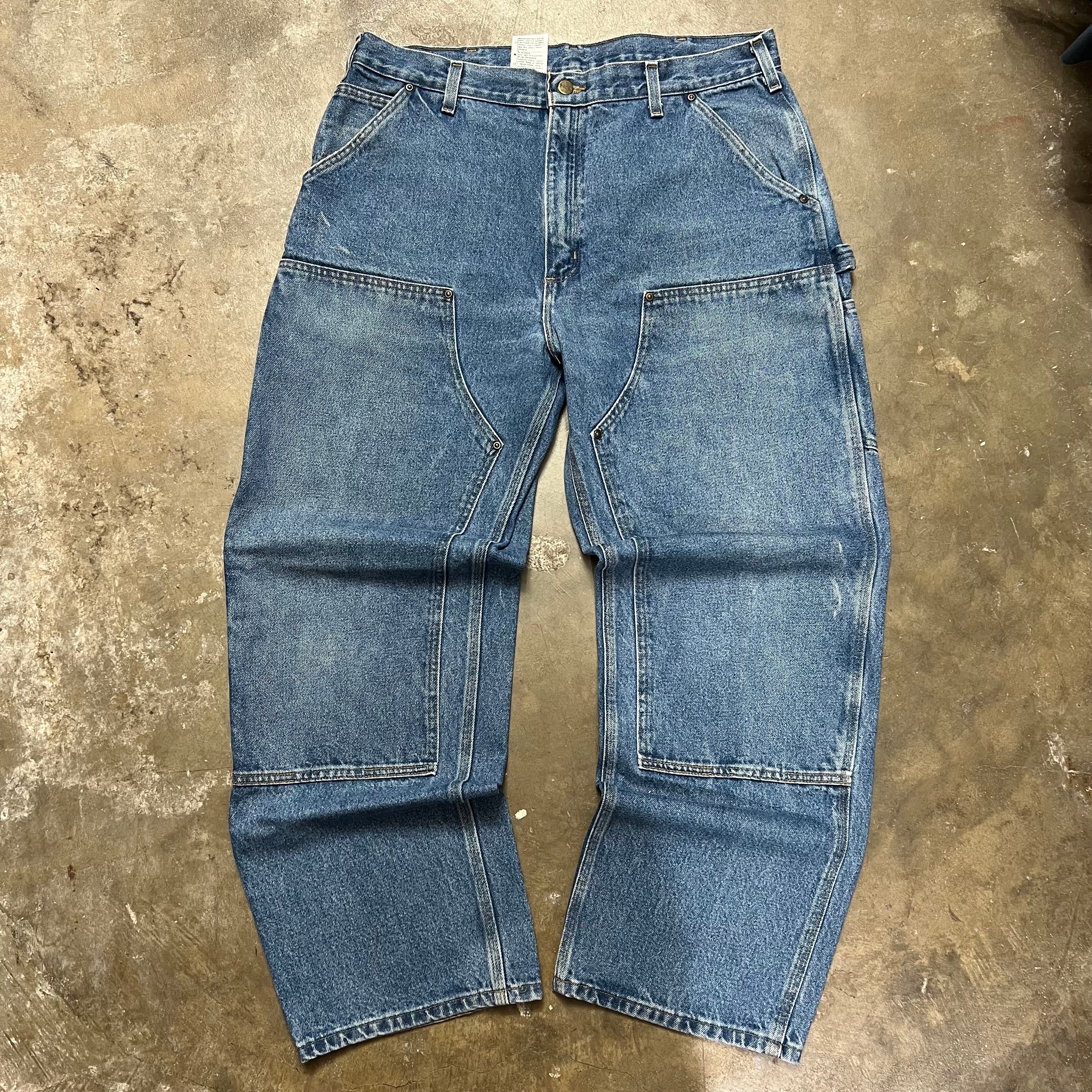 size 38x32 - Vintage Carhartt Double Knee Jeans