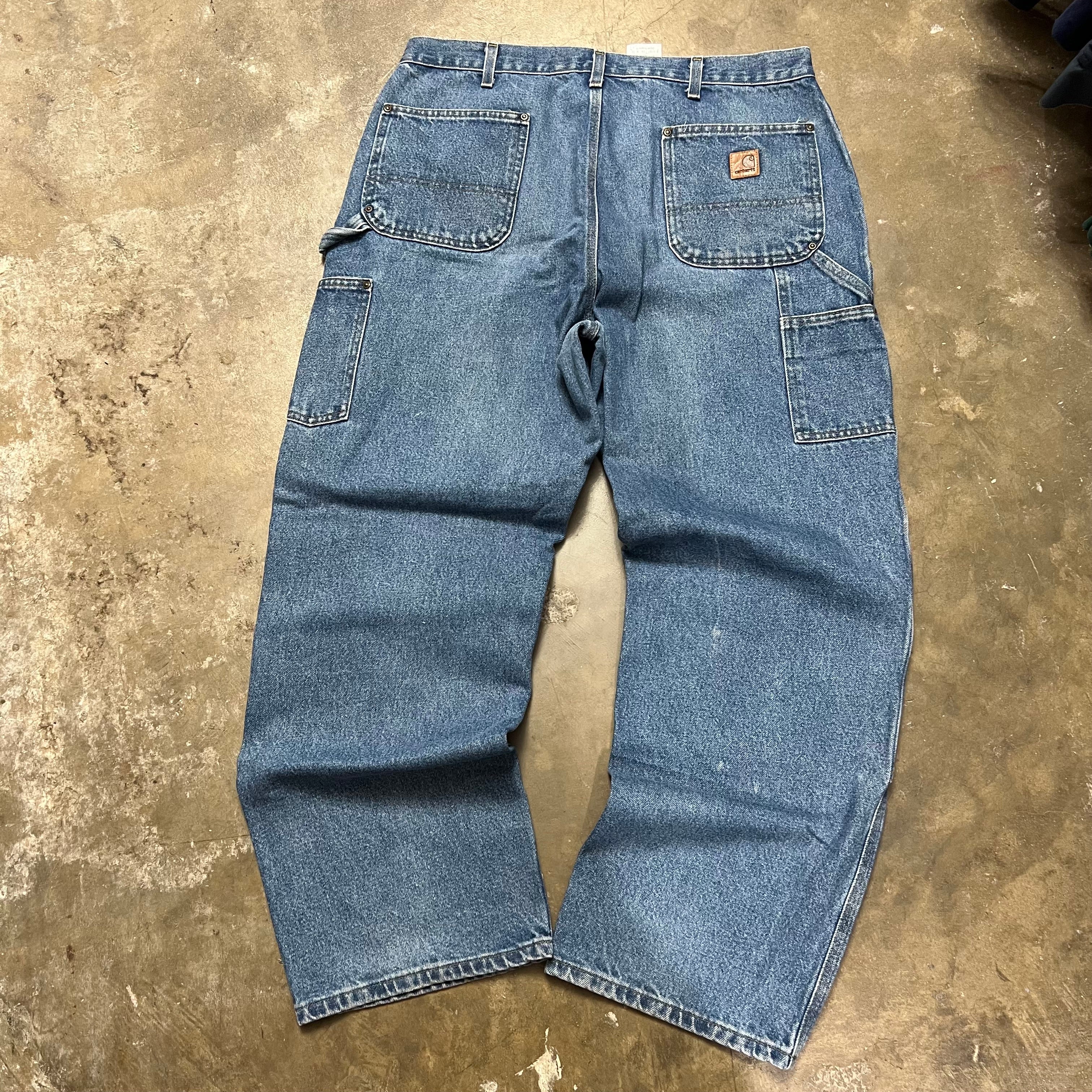 size 38x32 - Vintage Carhartt Double Knee Jeans