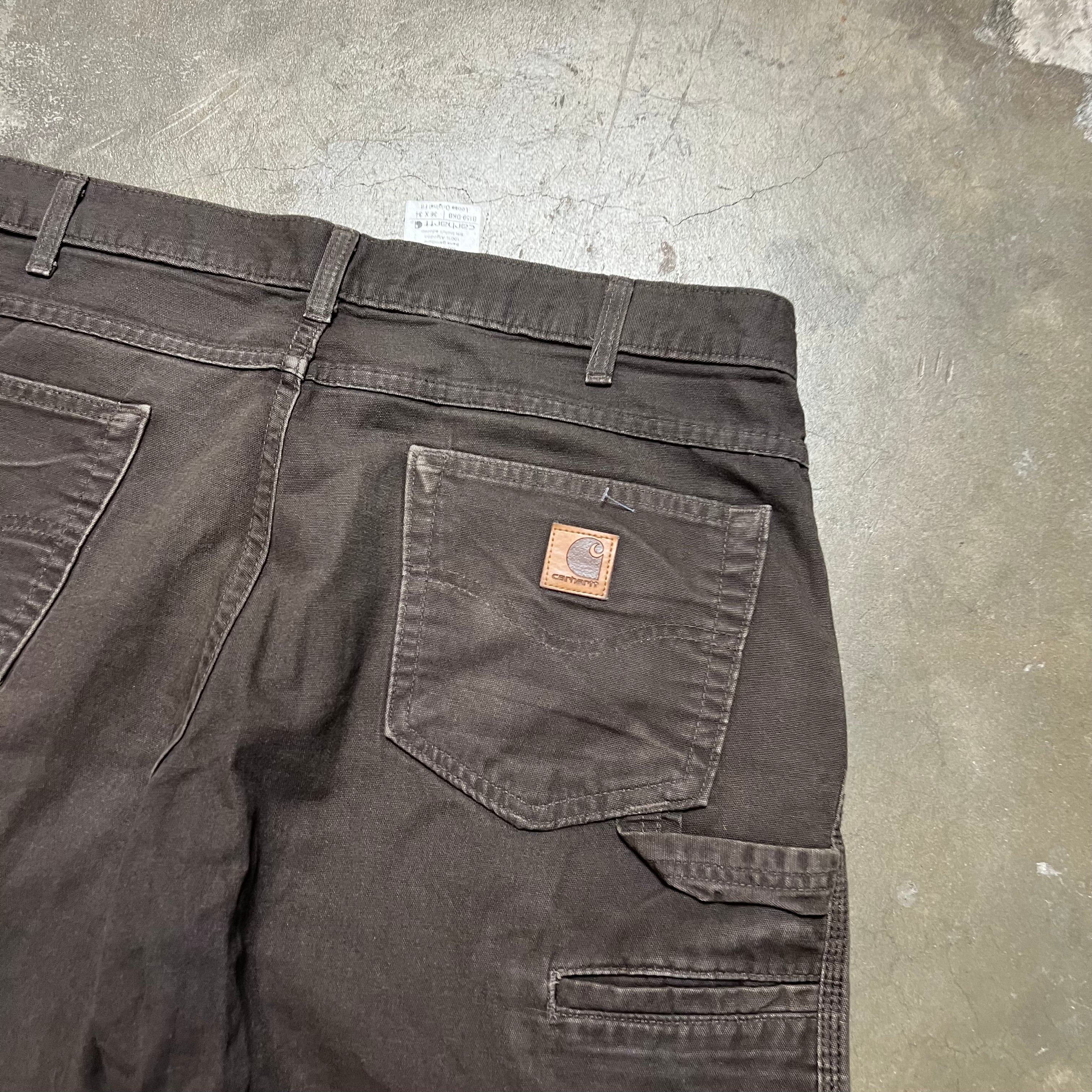 size 36x34 - Vintage Carhartt Brown workwear Pants