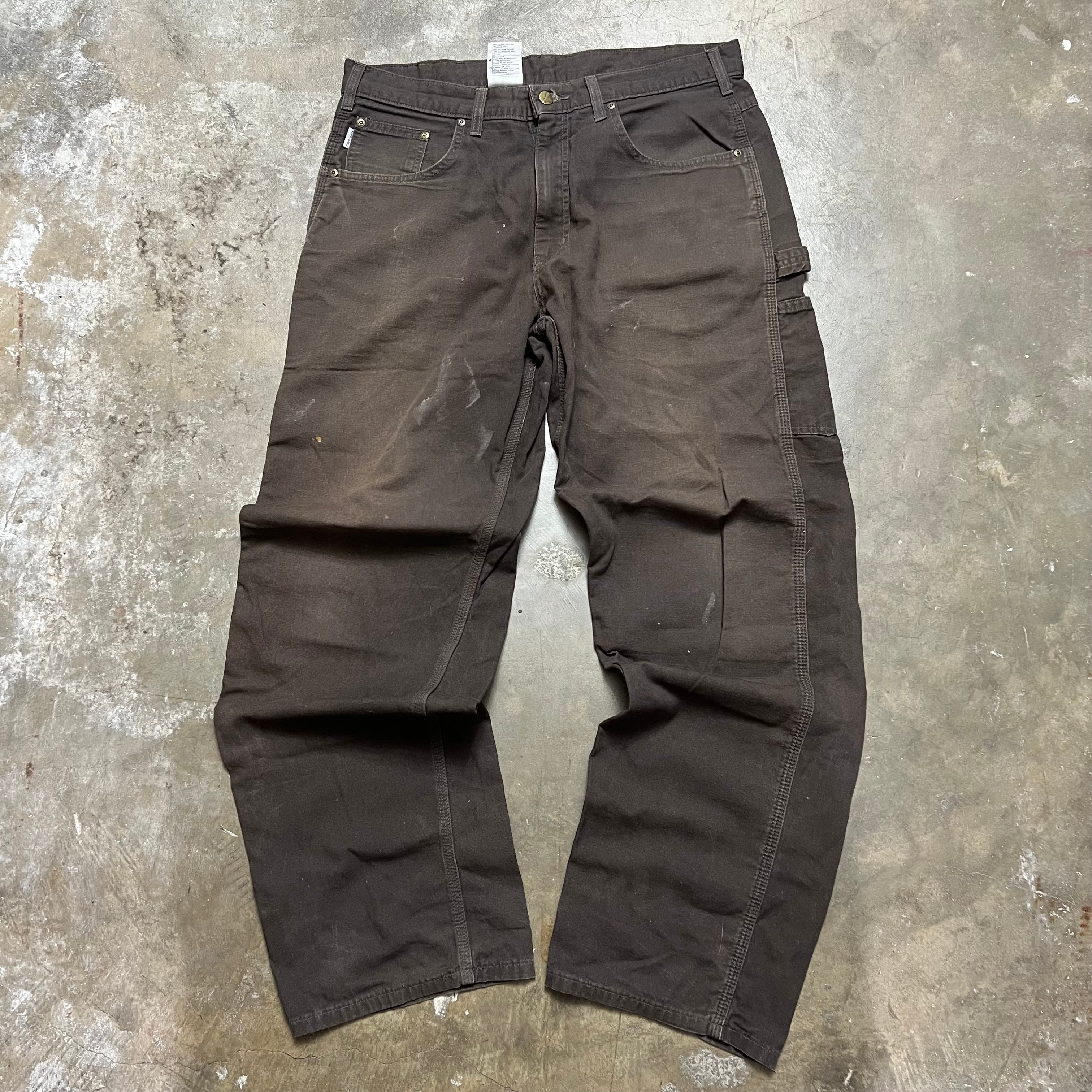 size 36x34 - Vintage Carhartt Brown workwear Pants