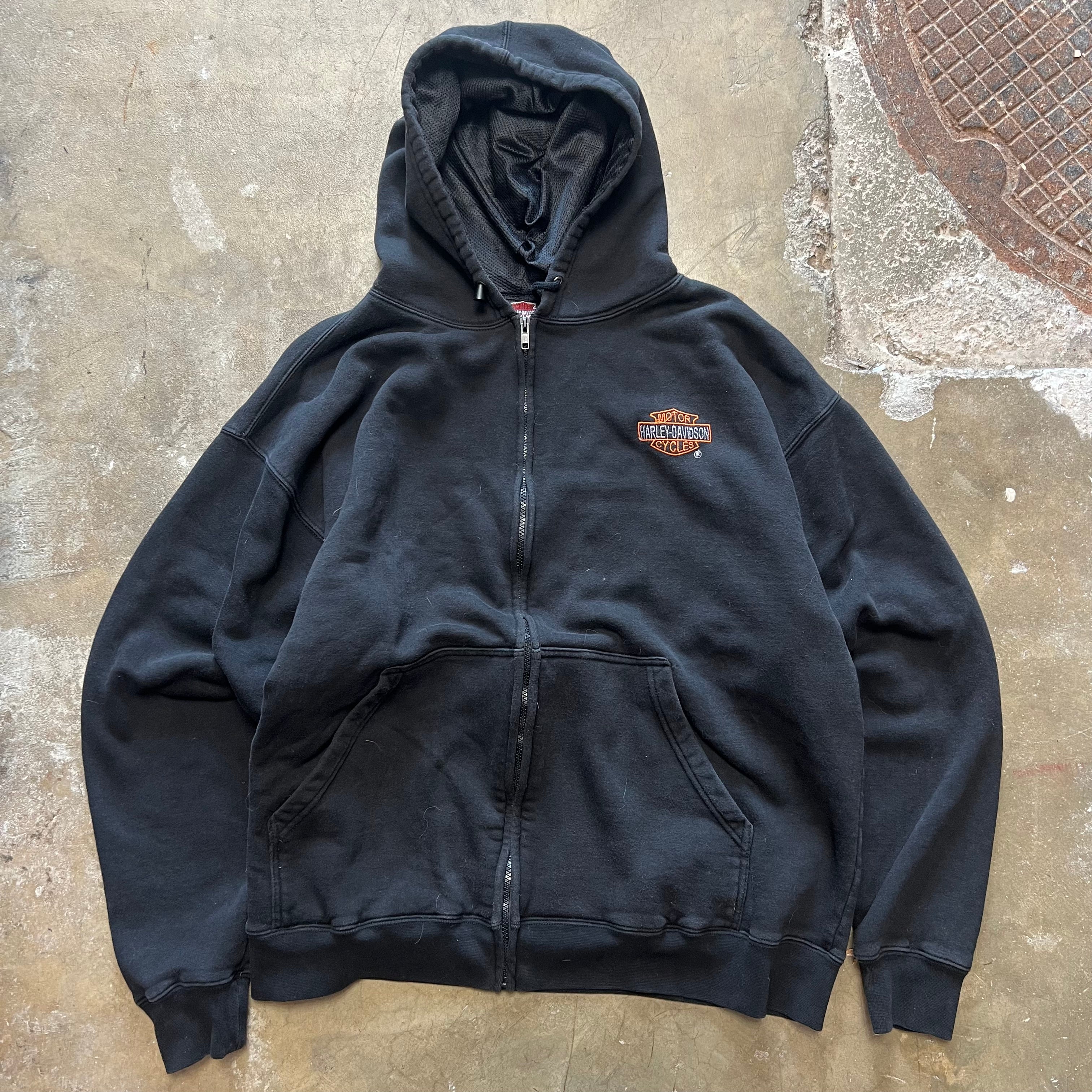 size XL - Vintage Harley Davidson zip up Hoodie