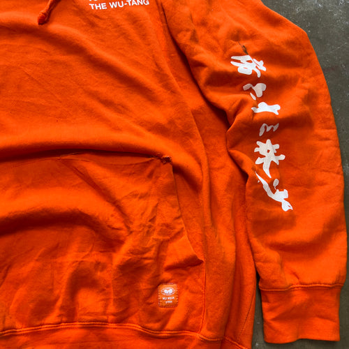 Size XL - Vintage Wu Wear The Shaolin vs. The Wu - Tang orange Hoodie
