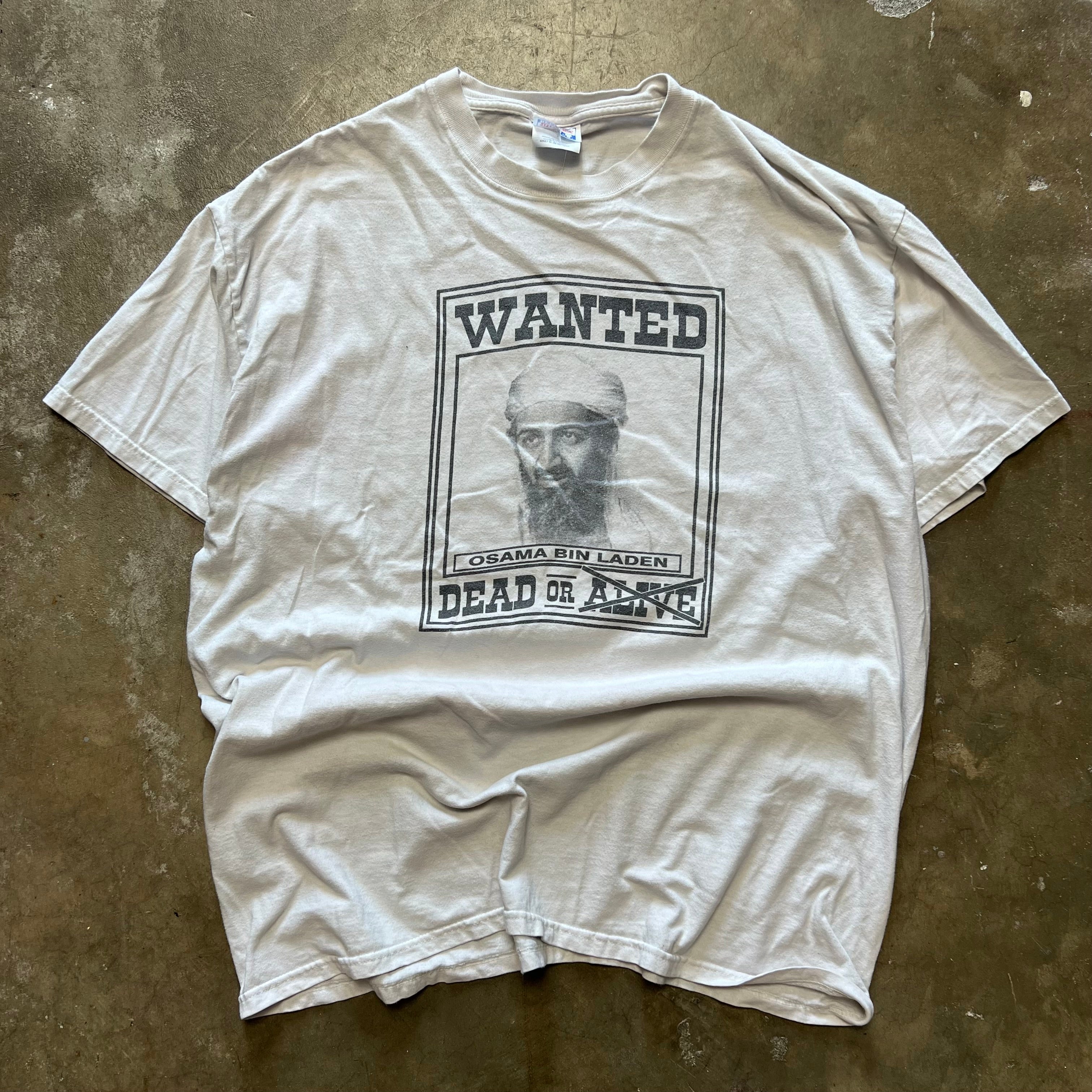 sie XL - Vintage WANTED Osama bin Laden dead or alive tee