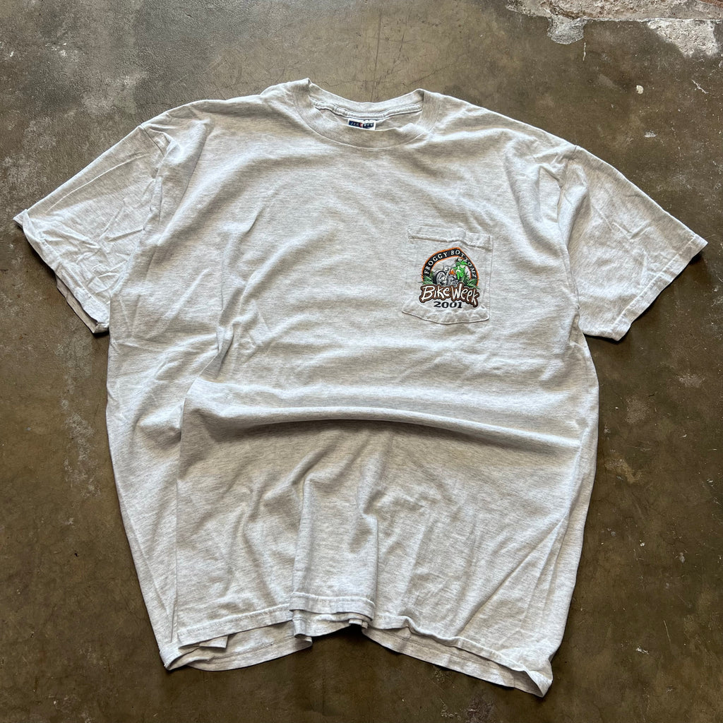size XL - Vintage Froggy Bottomz Bike week tee