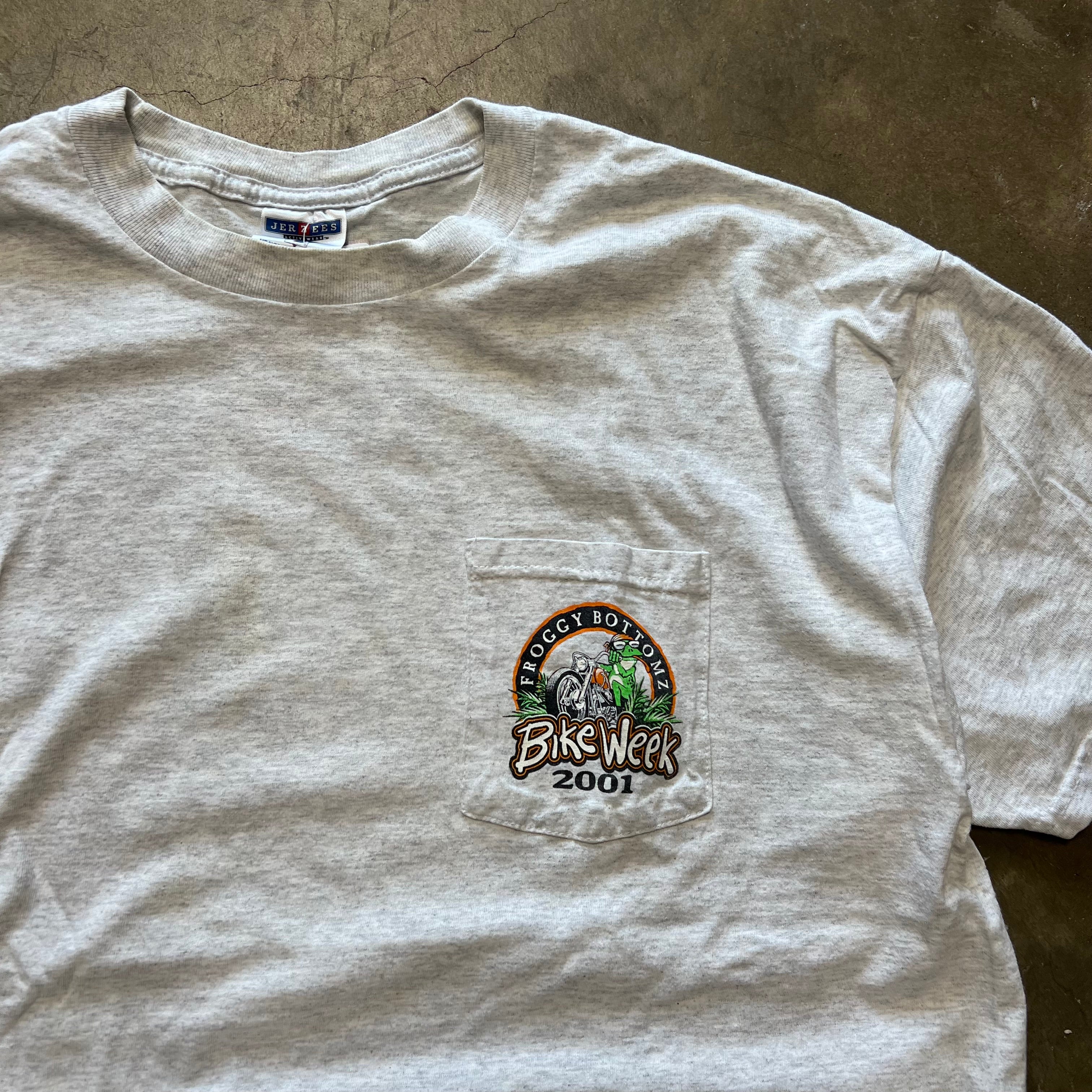 size XL - Vintage Froggy Bottomz Bike week tee