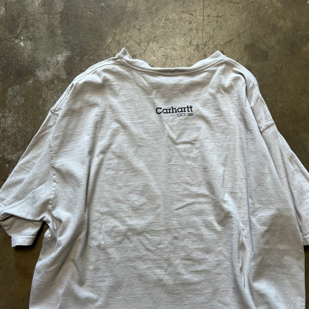 size XL - Vintage Carhartt white spellout tee