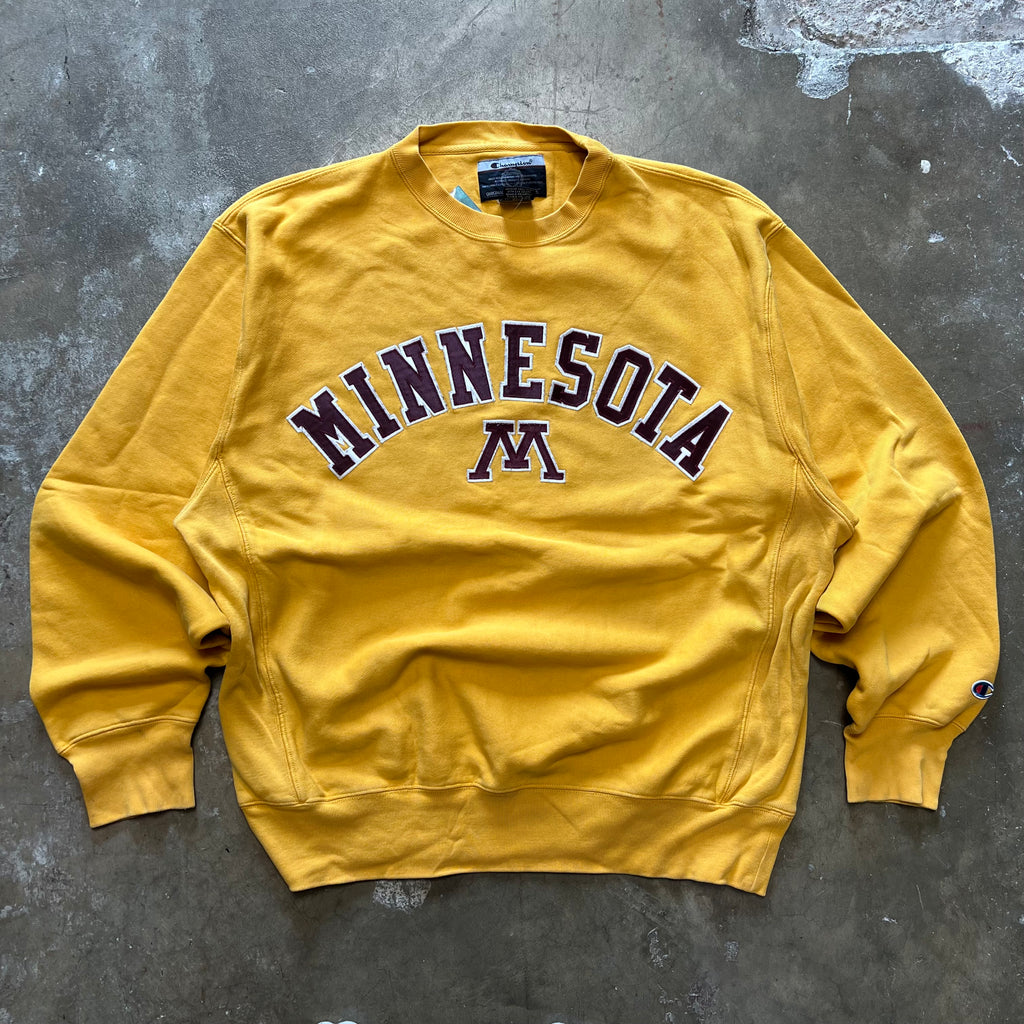 size large - Vintage Minnesota Reverse Weave Crewneck