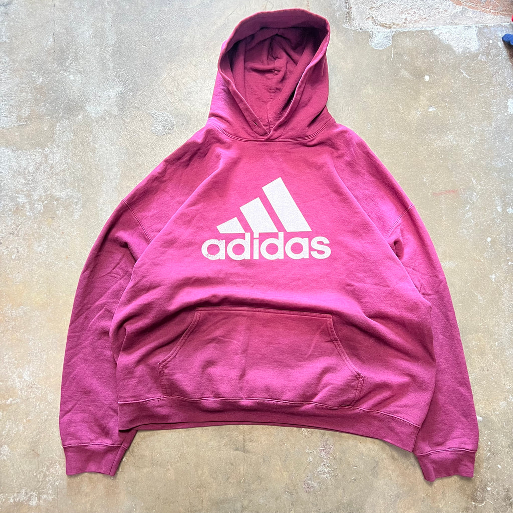 size xl - Vintage Faded Adidas Hoodie