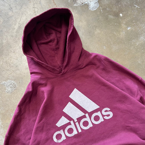 size xl - Vintage Faded Adidas Hoodie