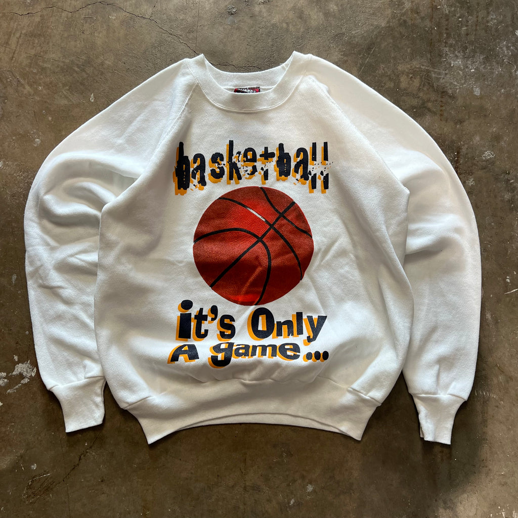 size large - Vintage Basketball Life Playoffs Crewneck