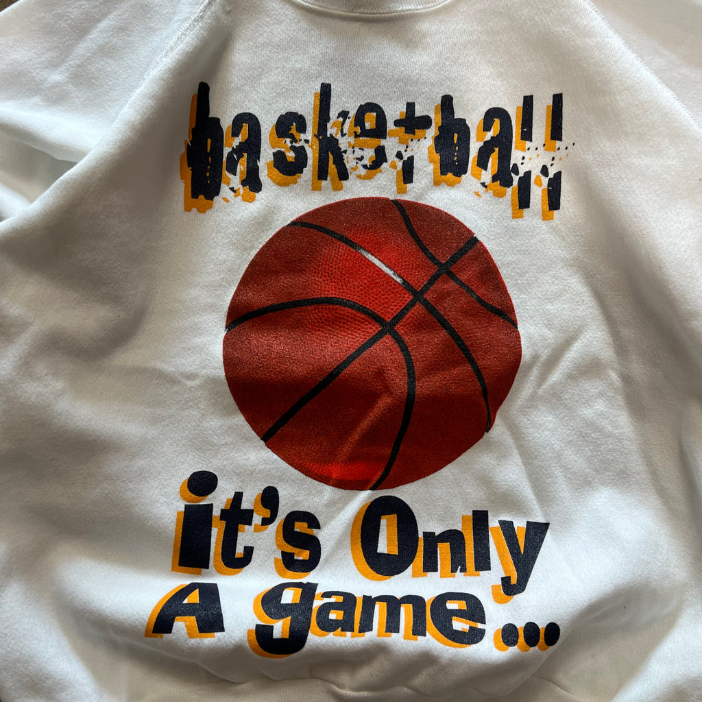 size large - Vintage Basketball Life Playoffs Crewneck