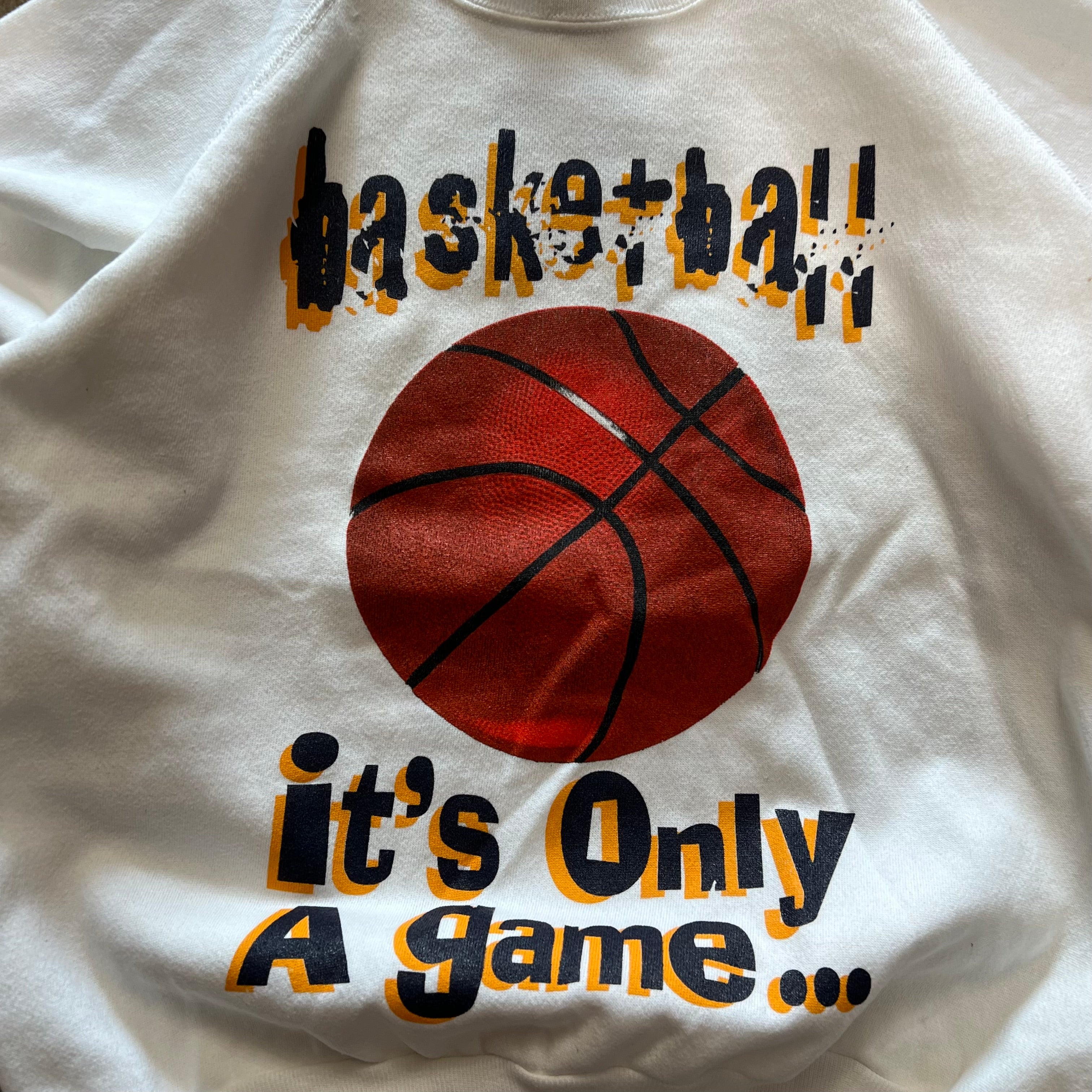 size large - Vintage Basketball Life Playoffs Crewneck