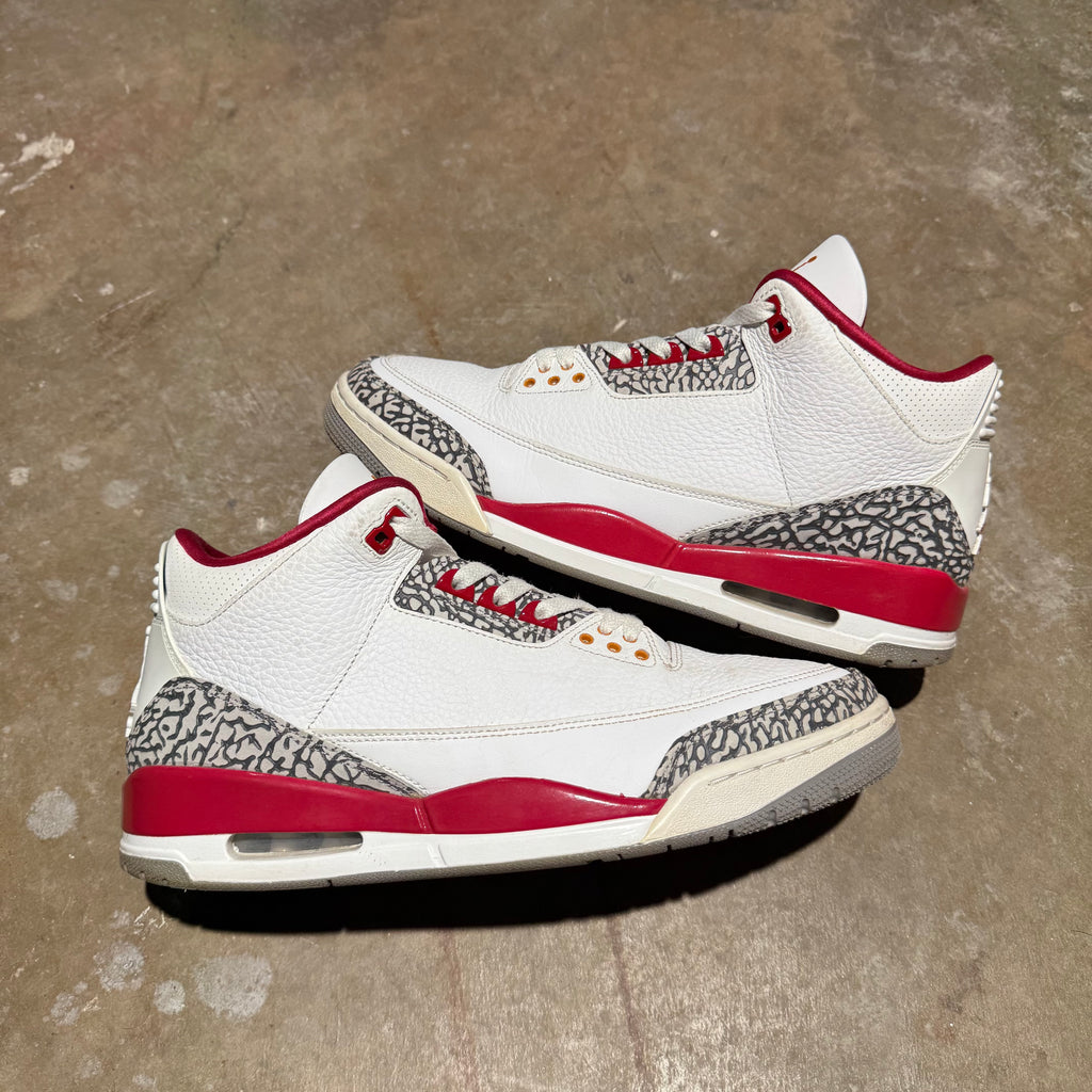 size 12 - Jordan 3 Retro ' Cardinal Red '