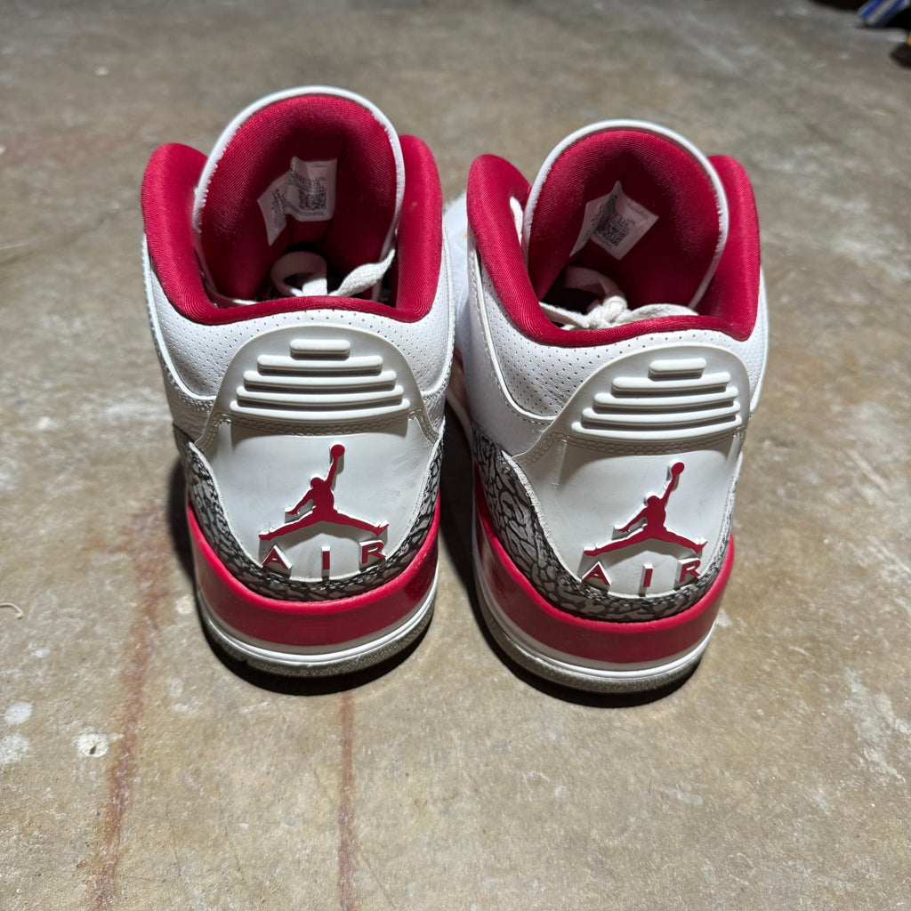 size 12 - Jordan 3 Retro ' Cardinal Red '