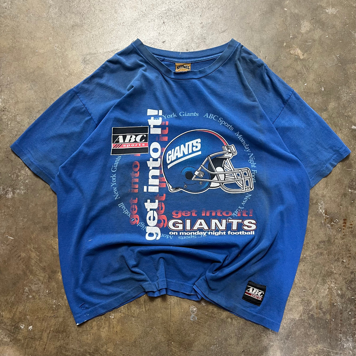 size xxl - Vintage New York Giants Nutmeg tee