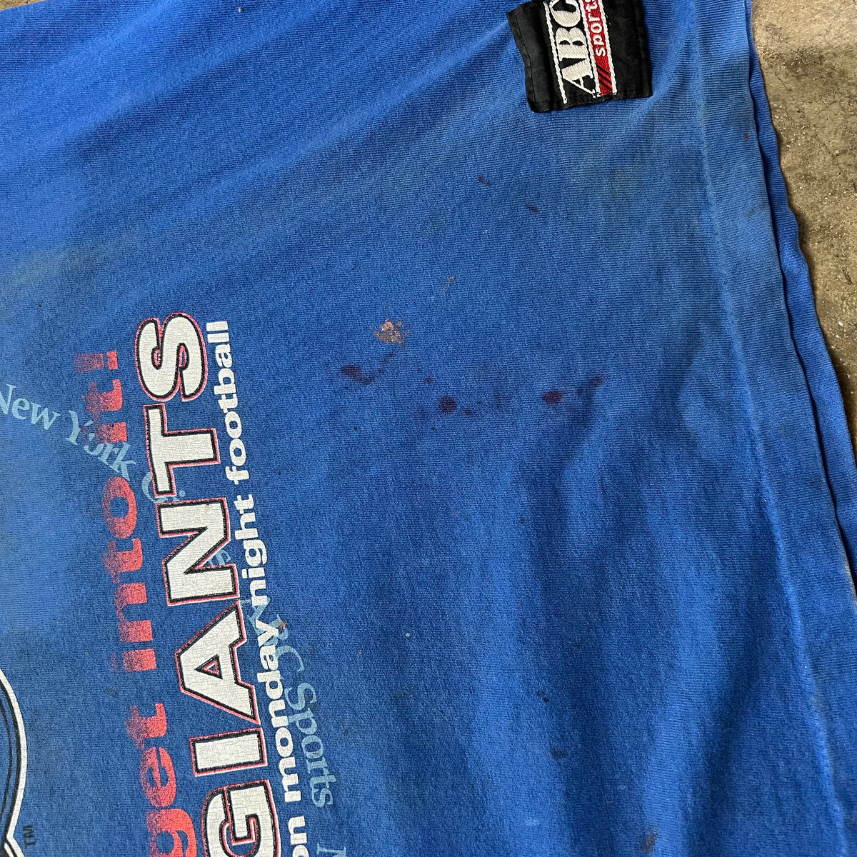 size xxl - Vintage New York Giants Nutmeg tee
