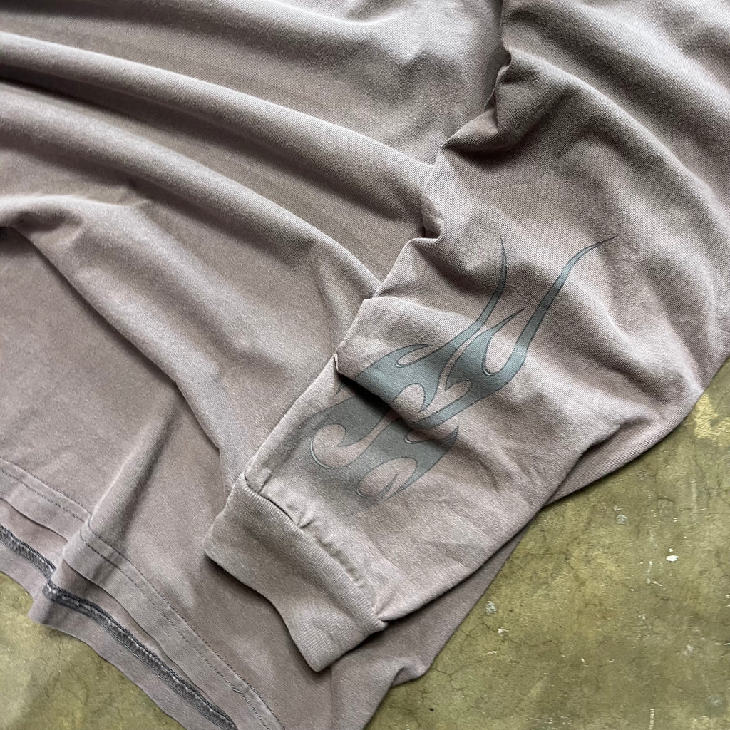 size xl - Vintage Harley davidson Flame sleeve tee