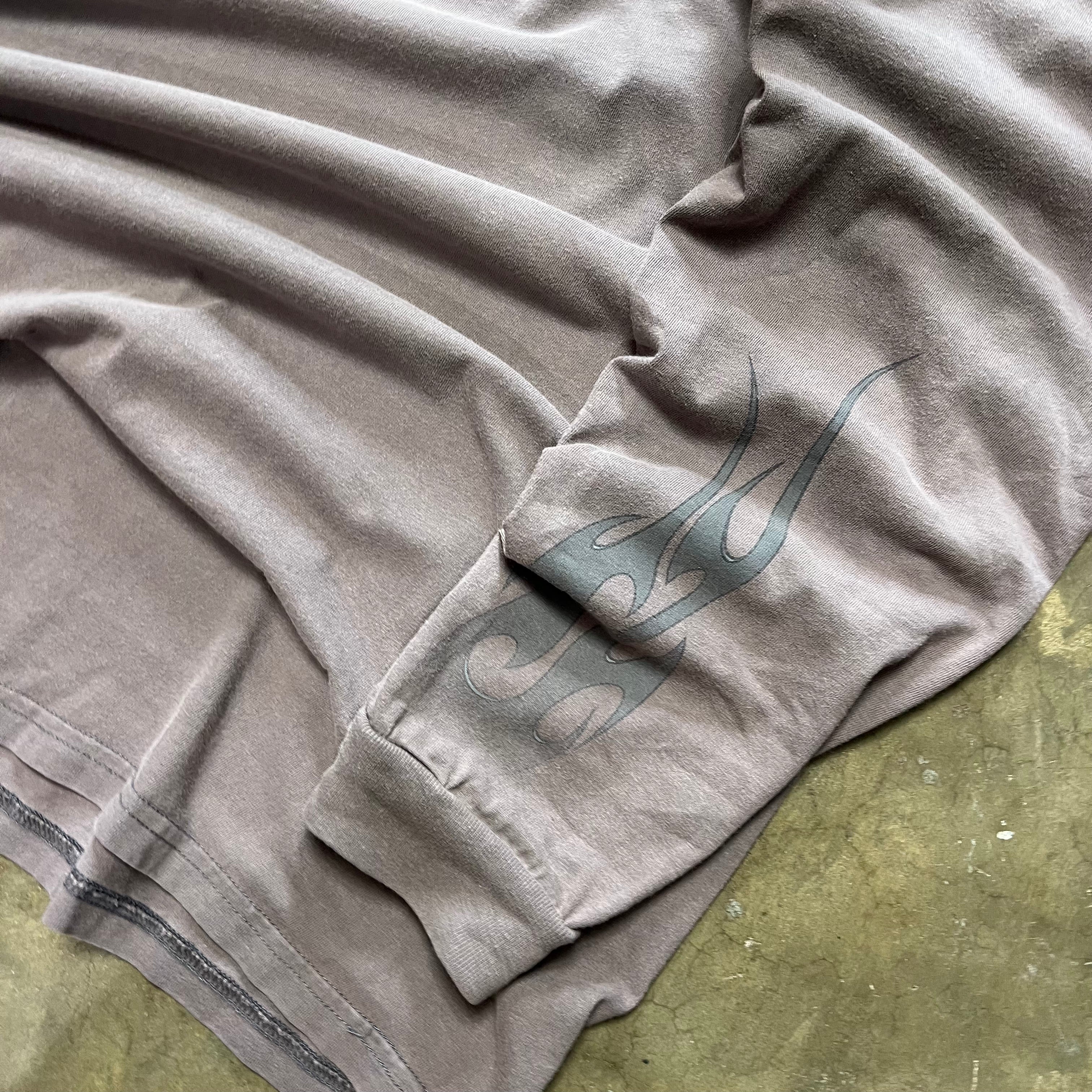 size xl - Vintage Harley davidson Flame sleeve tee