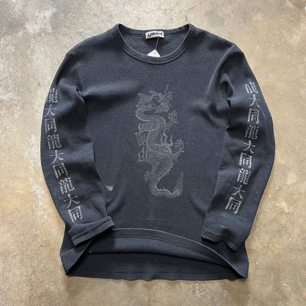 size medium - Vintage YMLA Dragon thermal tee