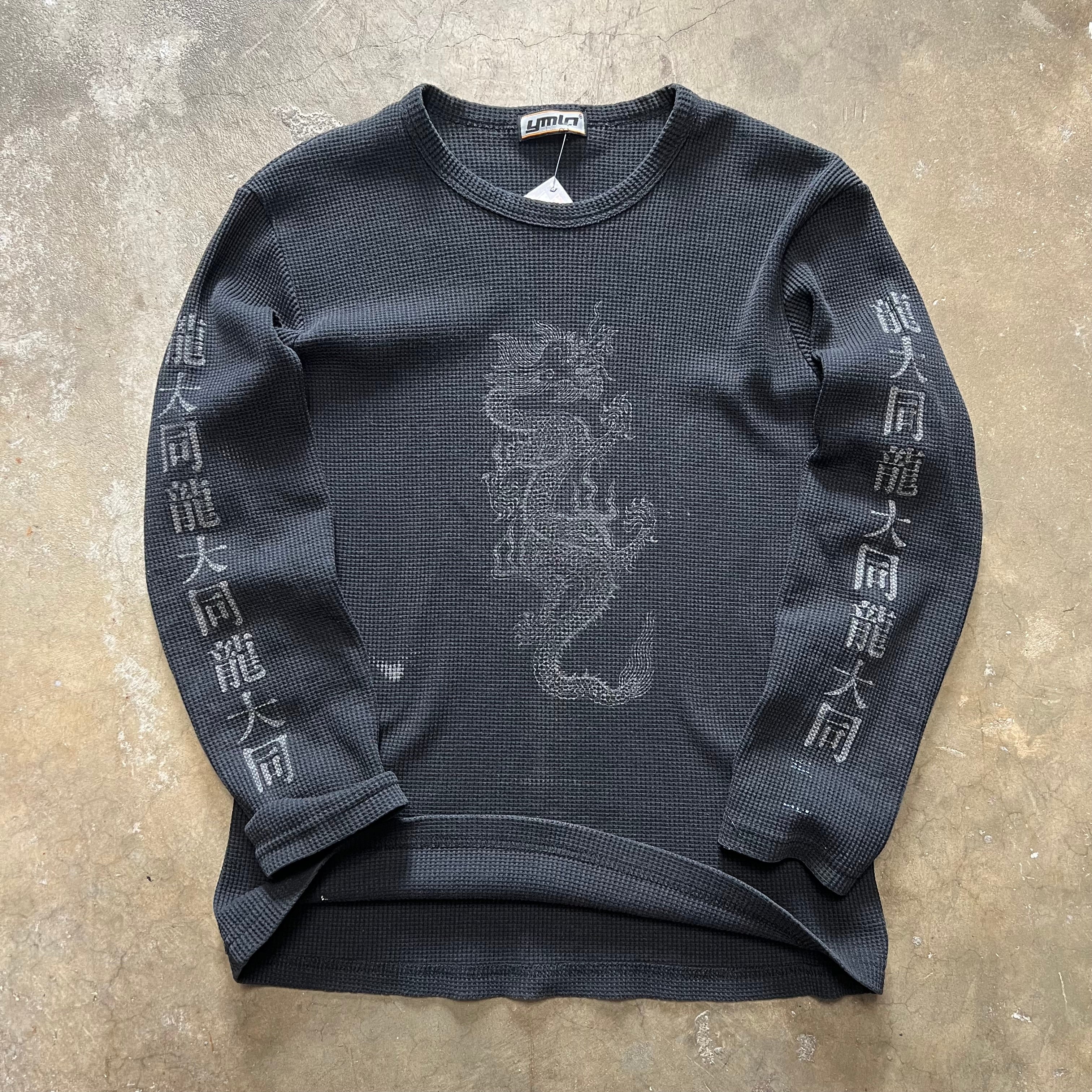 size medium - Vintage YMLA Dragon thermal tee
