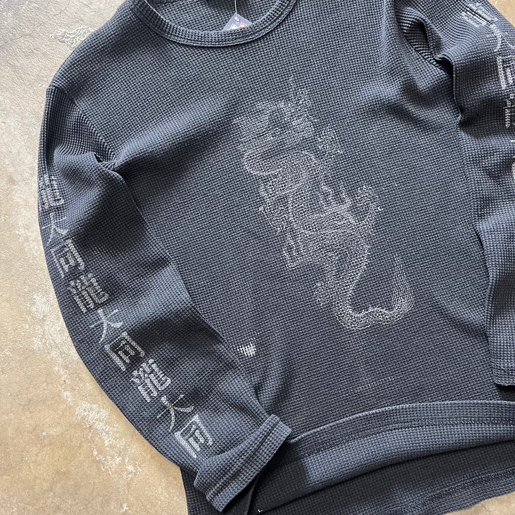 size medium - Vintage YMLA Dragon thermal tee