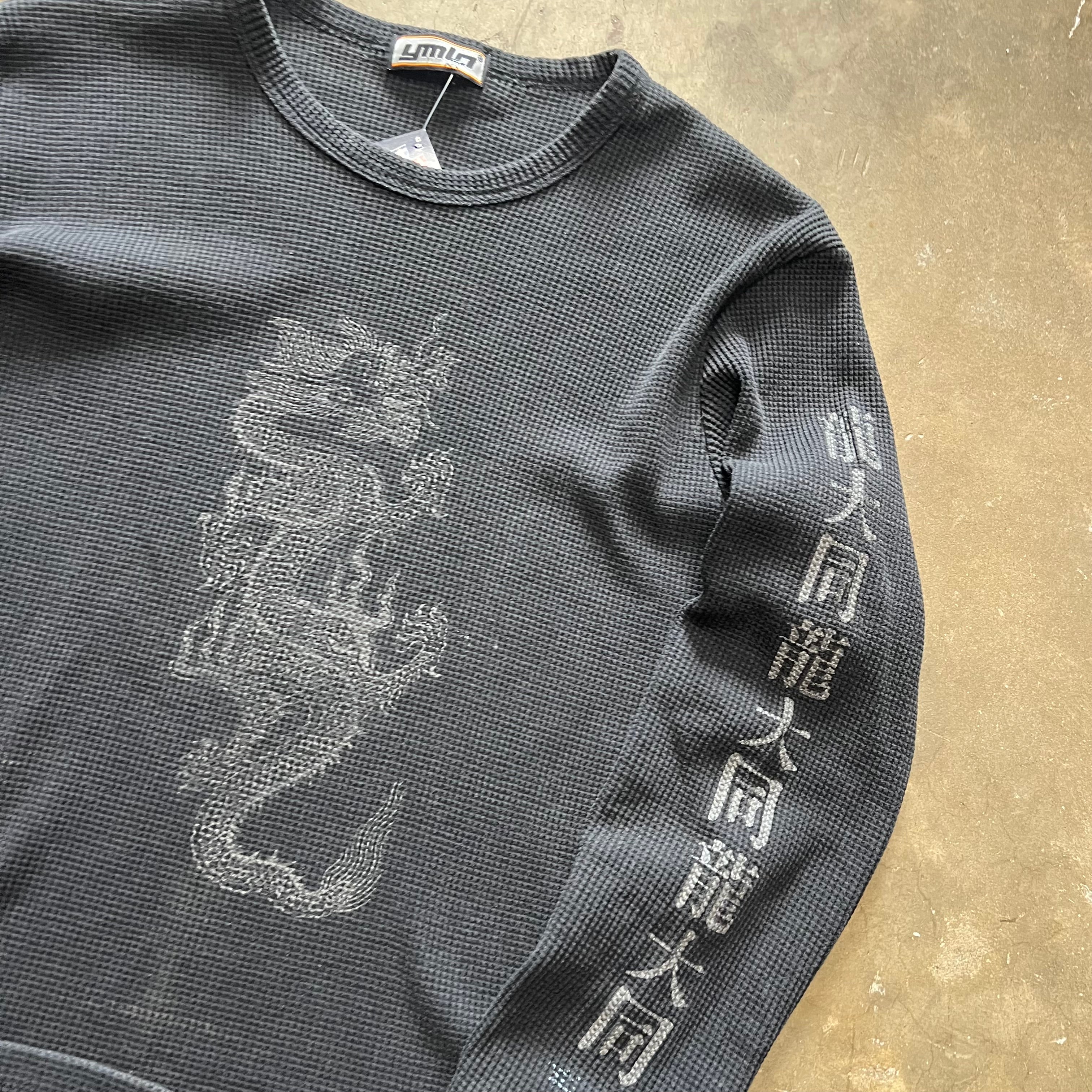 size medium - Vintage YMLA Dragon thermal tee