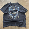 size xl - Vintage Skull Middle finger tee