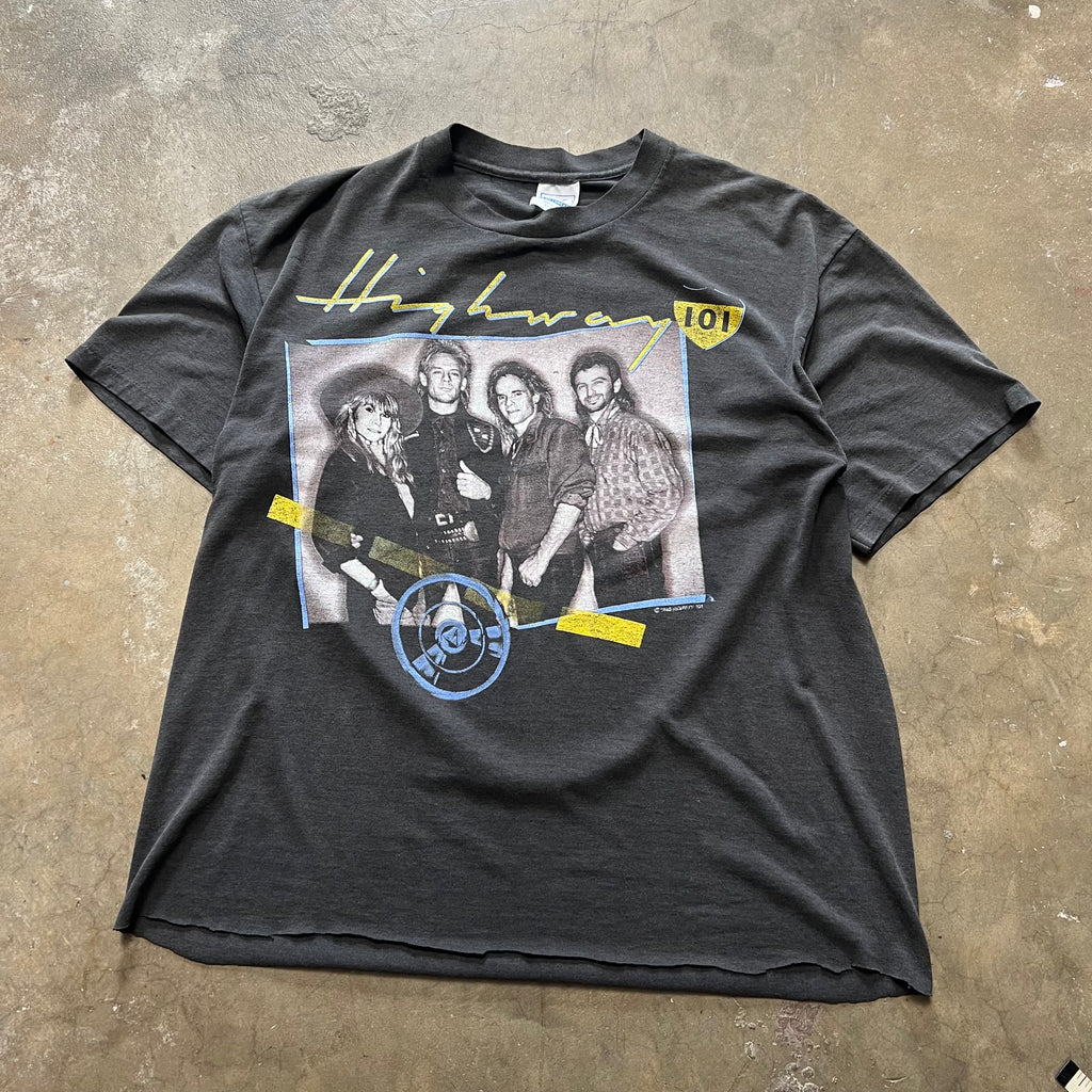 size medium - Vintage 1988 Highway 101 Band tee
