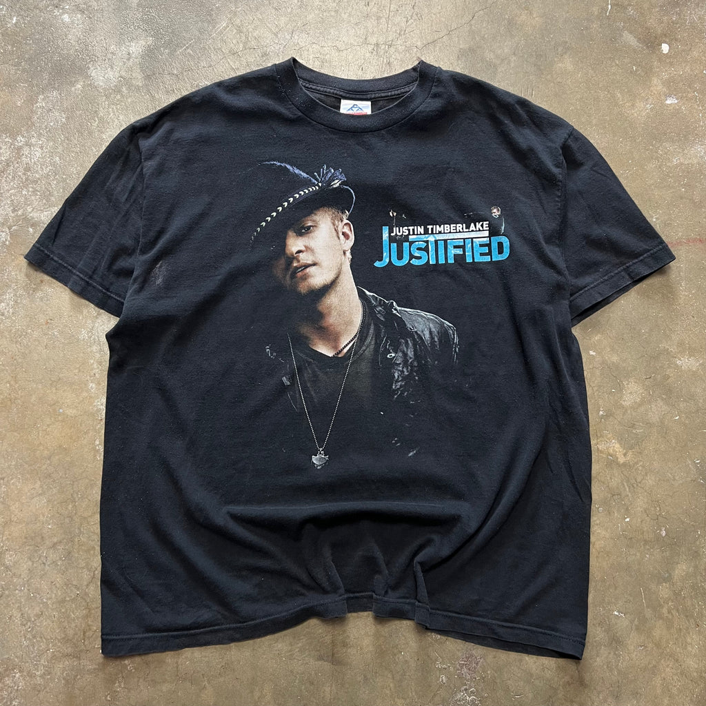 size xl - Vintage 2003 Justin Timberlake Justified tee
